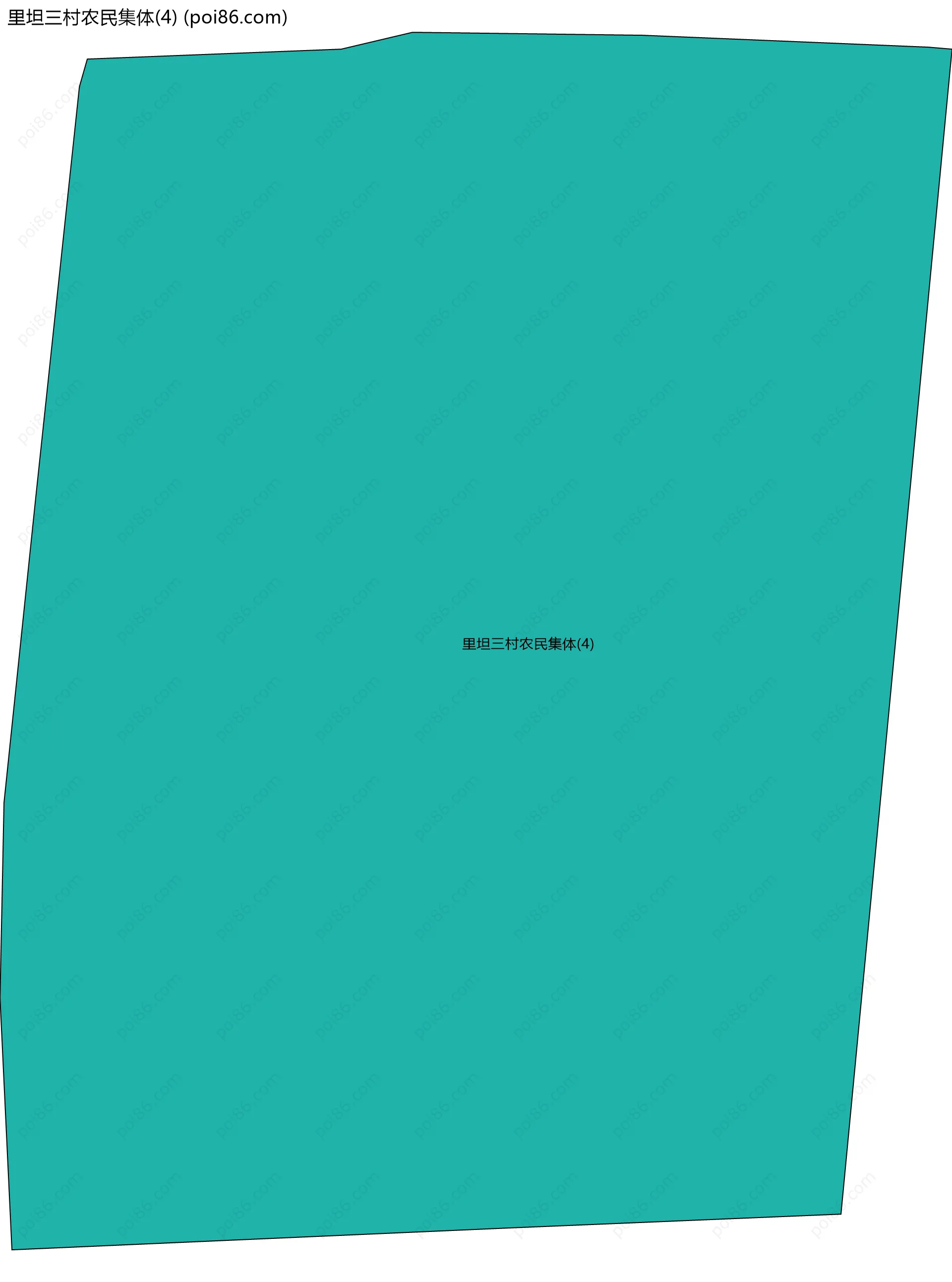 里坦三村农民集体(4)边界地图