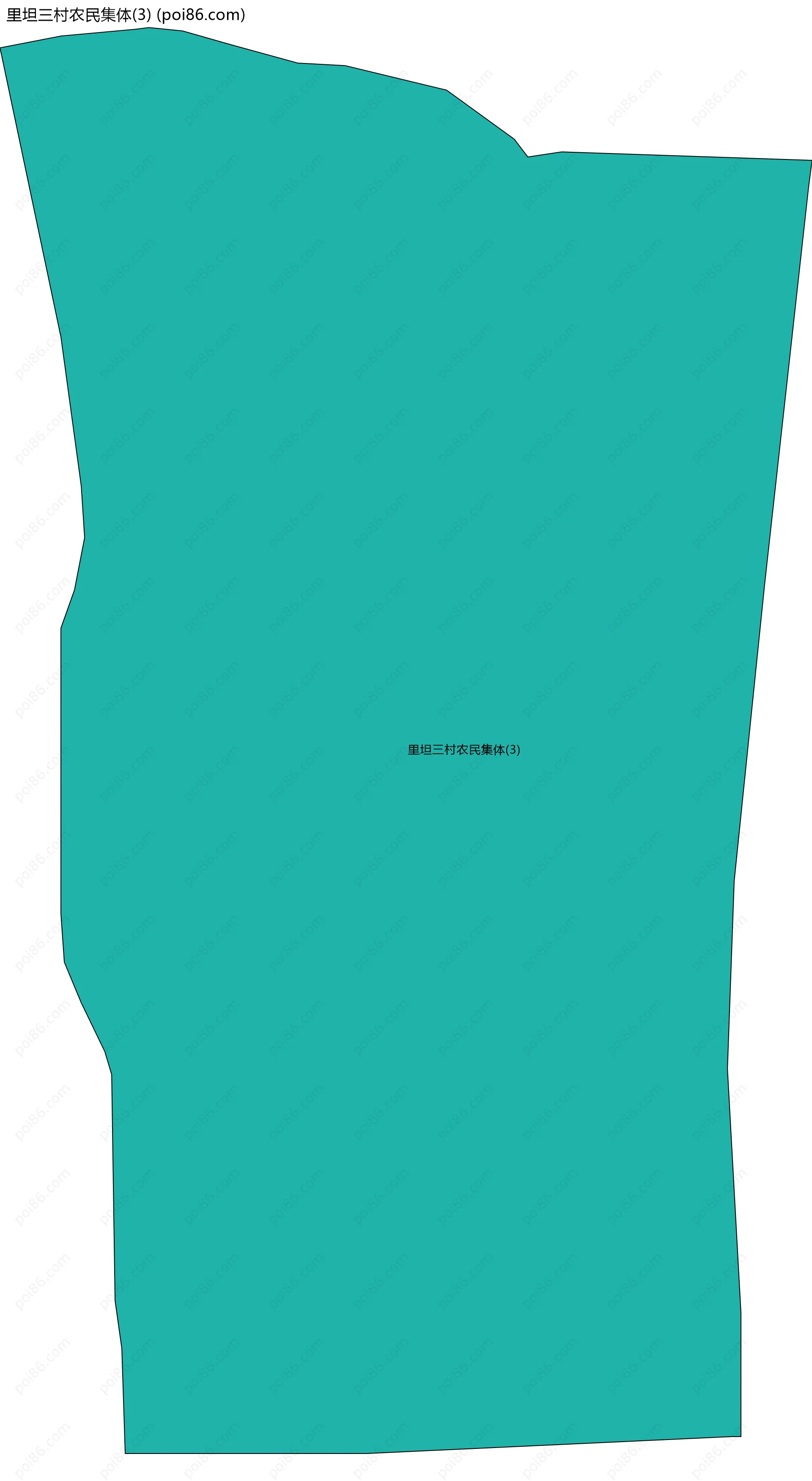 里坦三村农民集体(3)边界地图