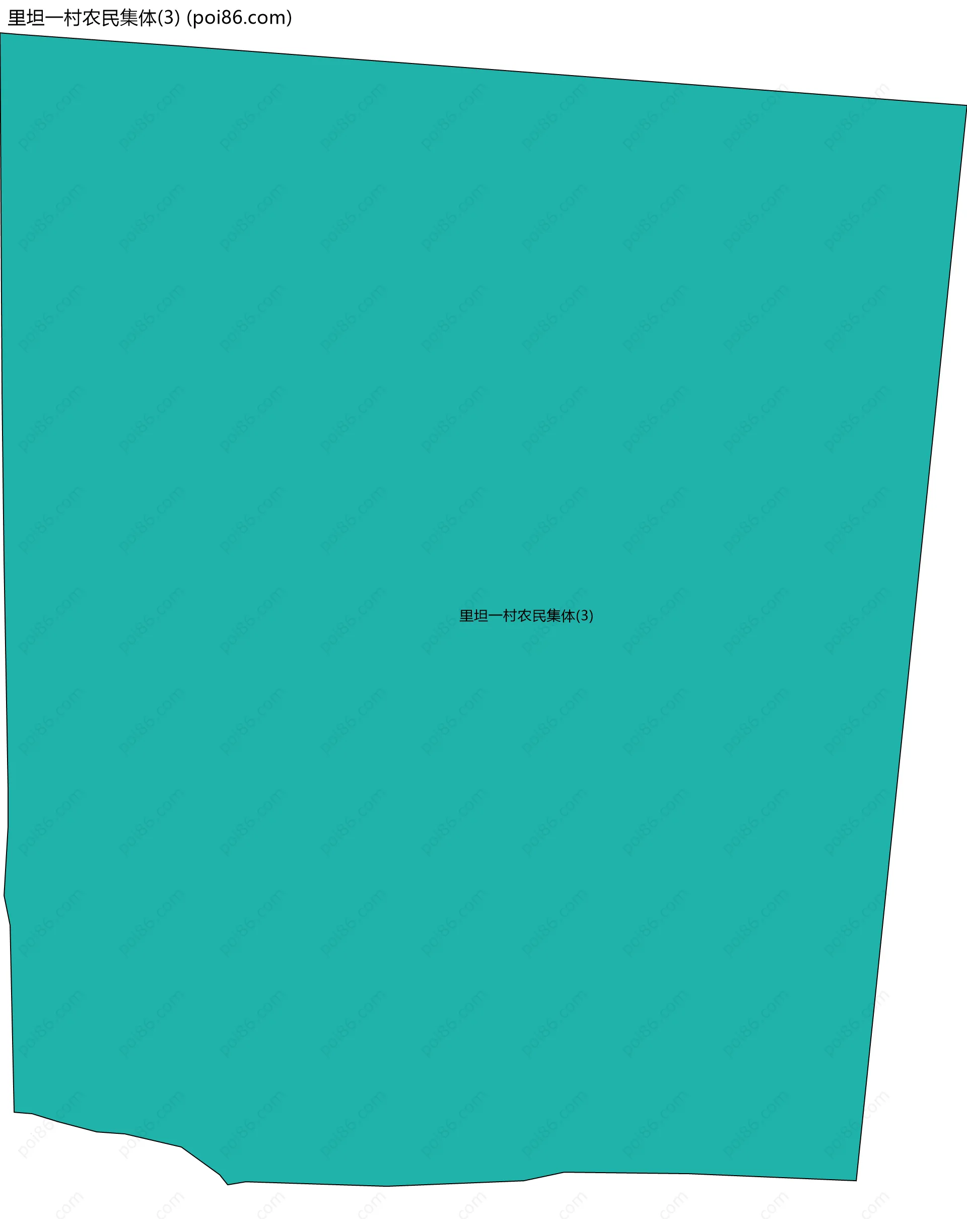 里坦一村农民集体(3)边界地图