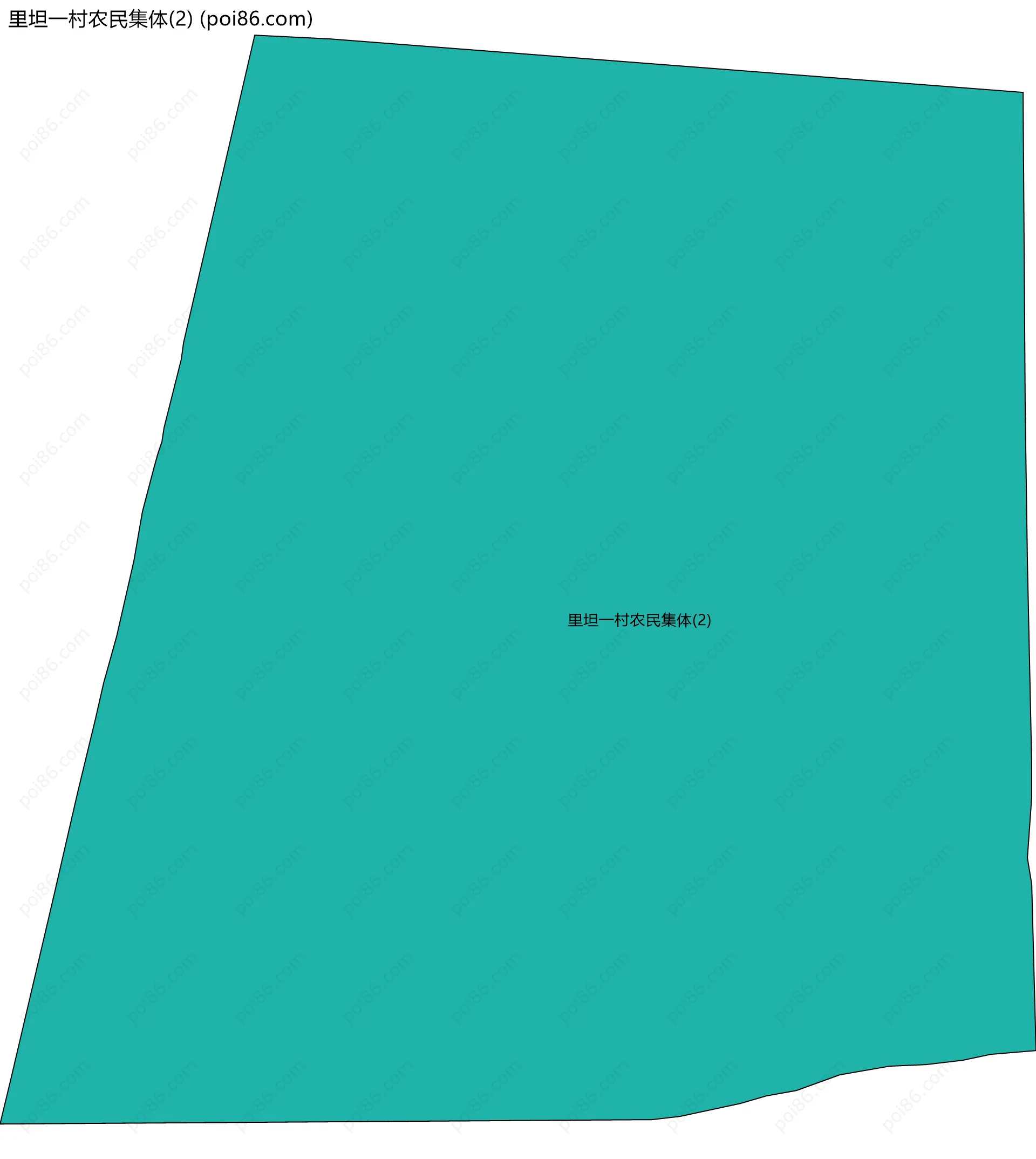 里坦一村农民集体(2)边界地图