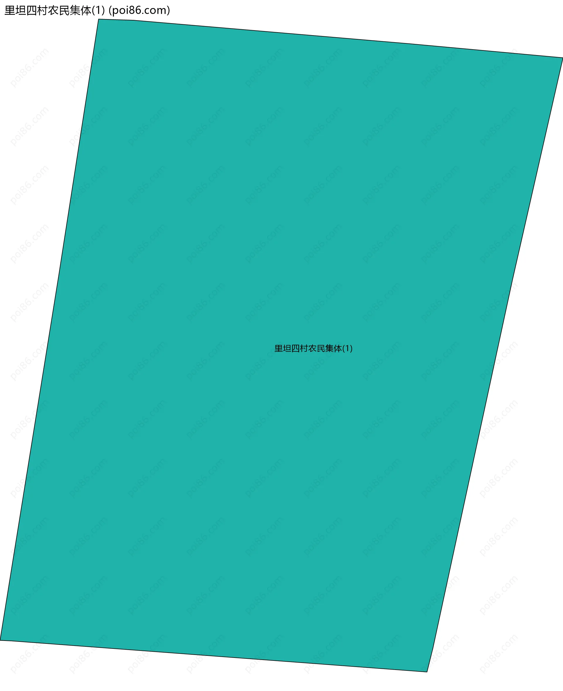 里坦四村农民集体(1)边界地图