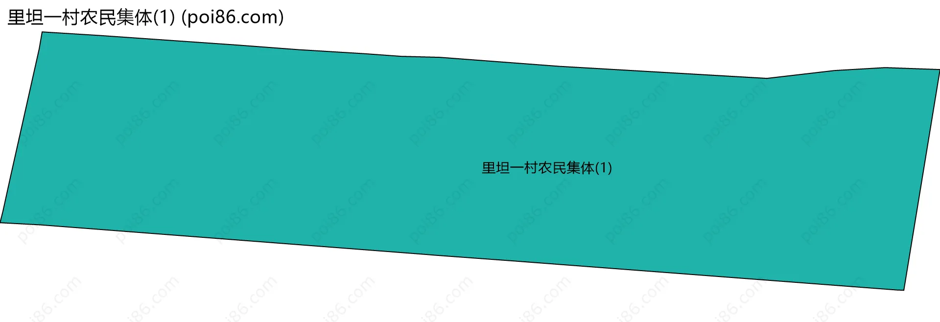 里坦一村农民集体(1)边界地图