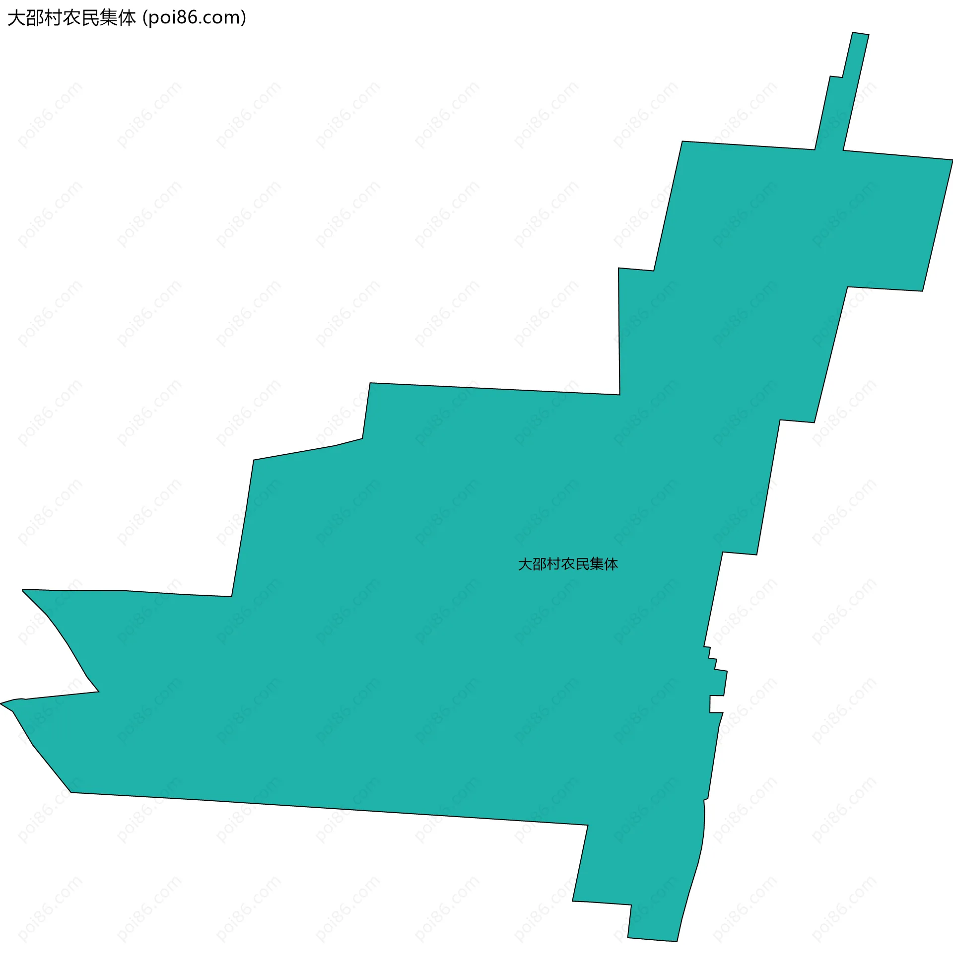 大邵村农民集体边界地图