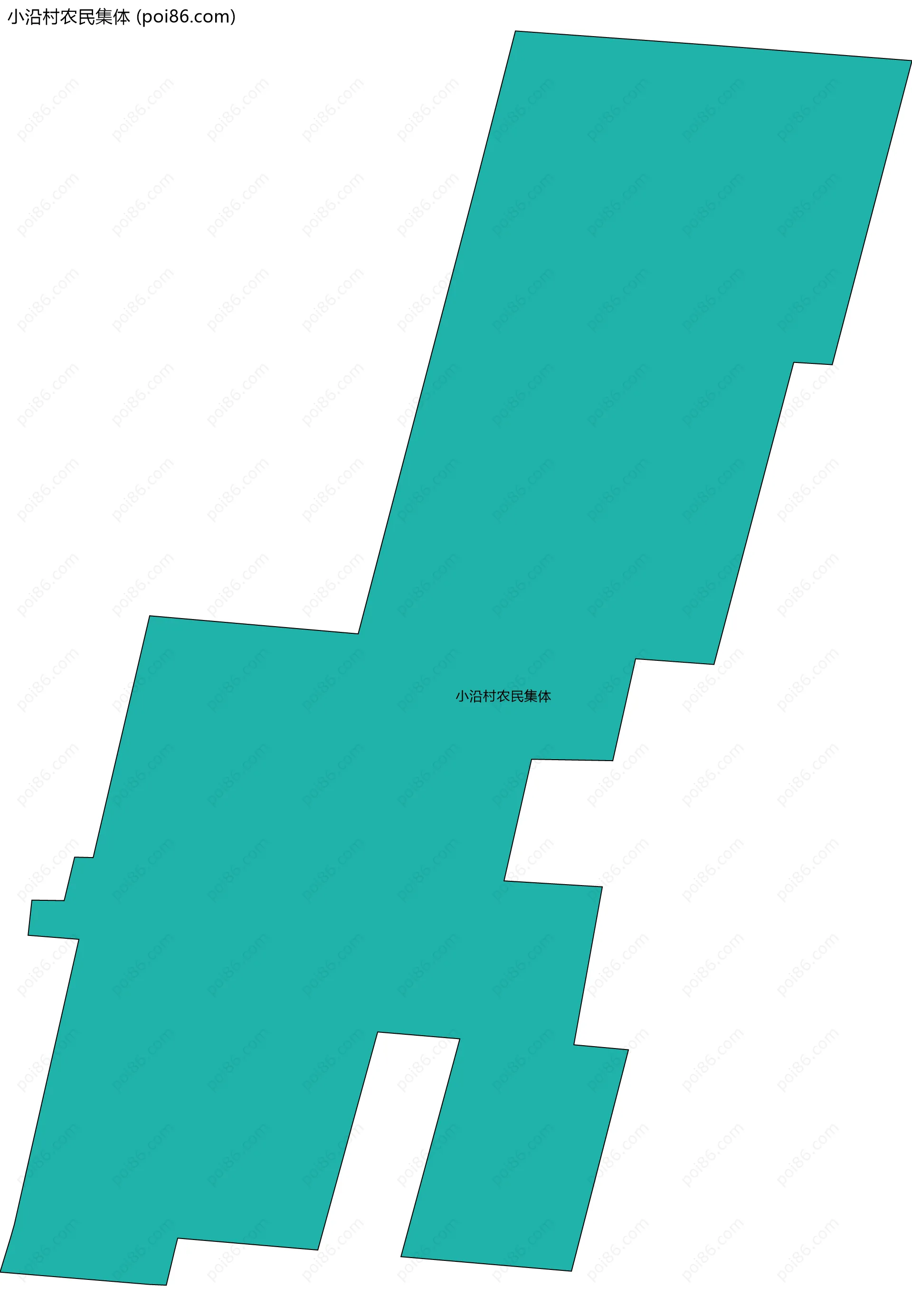 小沿村农民集体边界地图