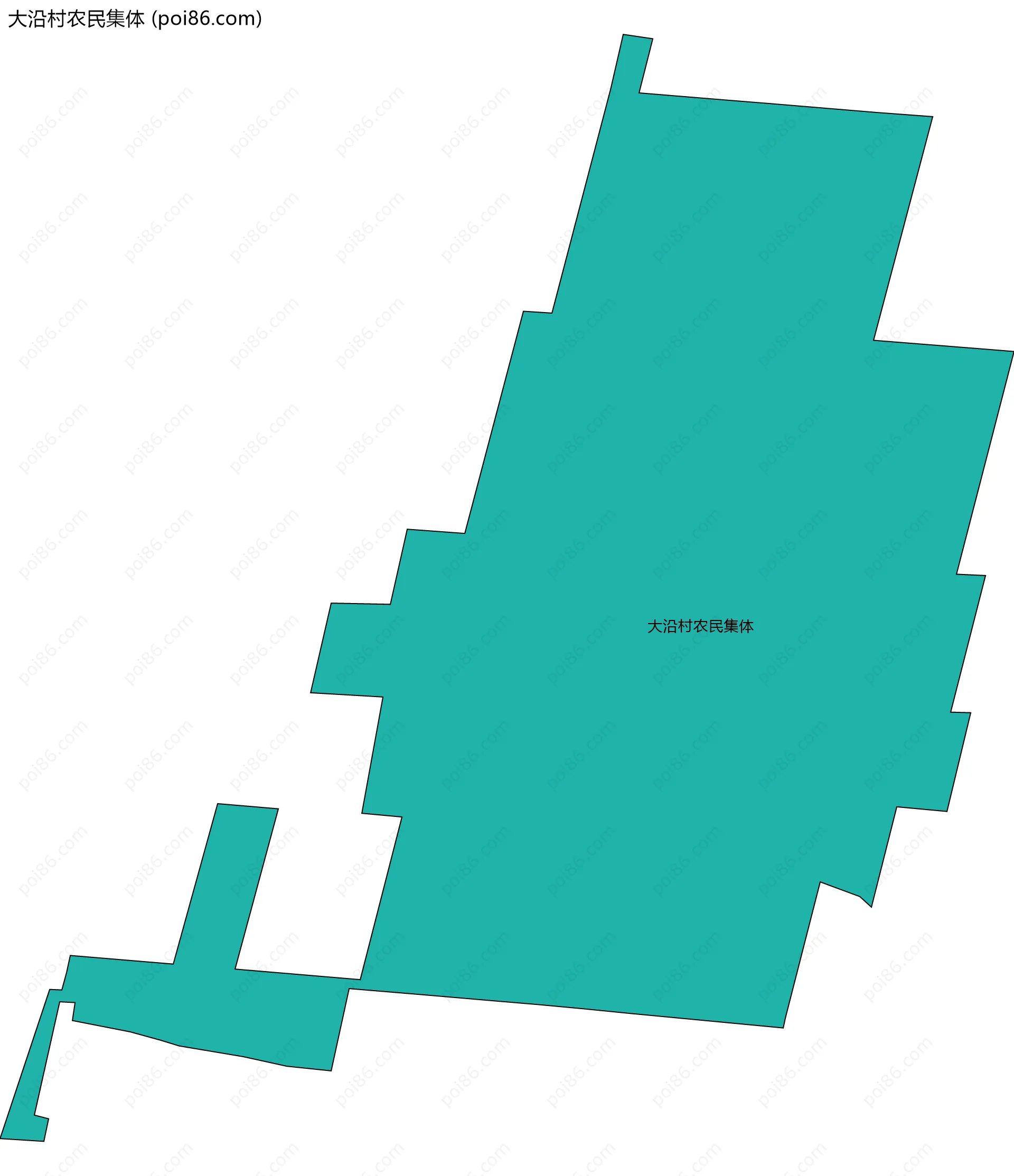 大沿村农民集体边界地图