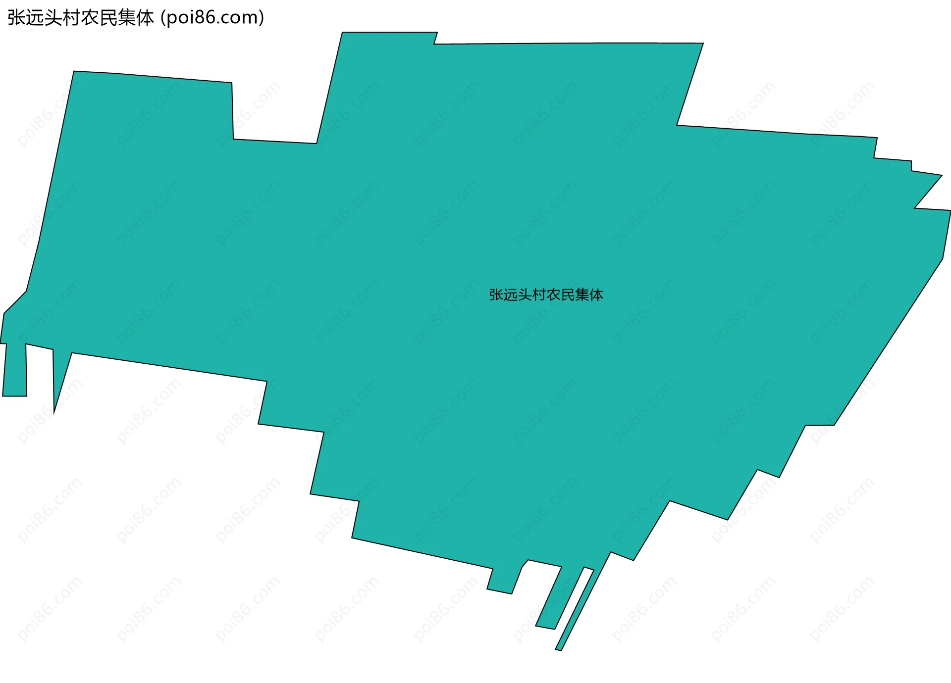张远头村农民集体边界地图