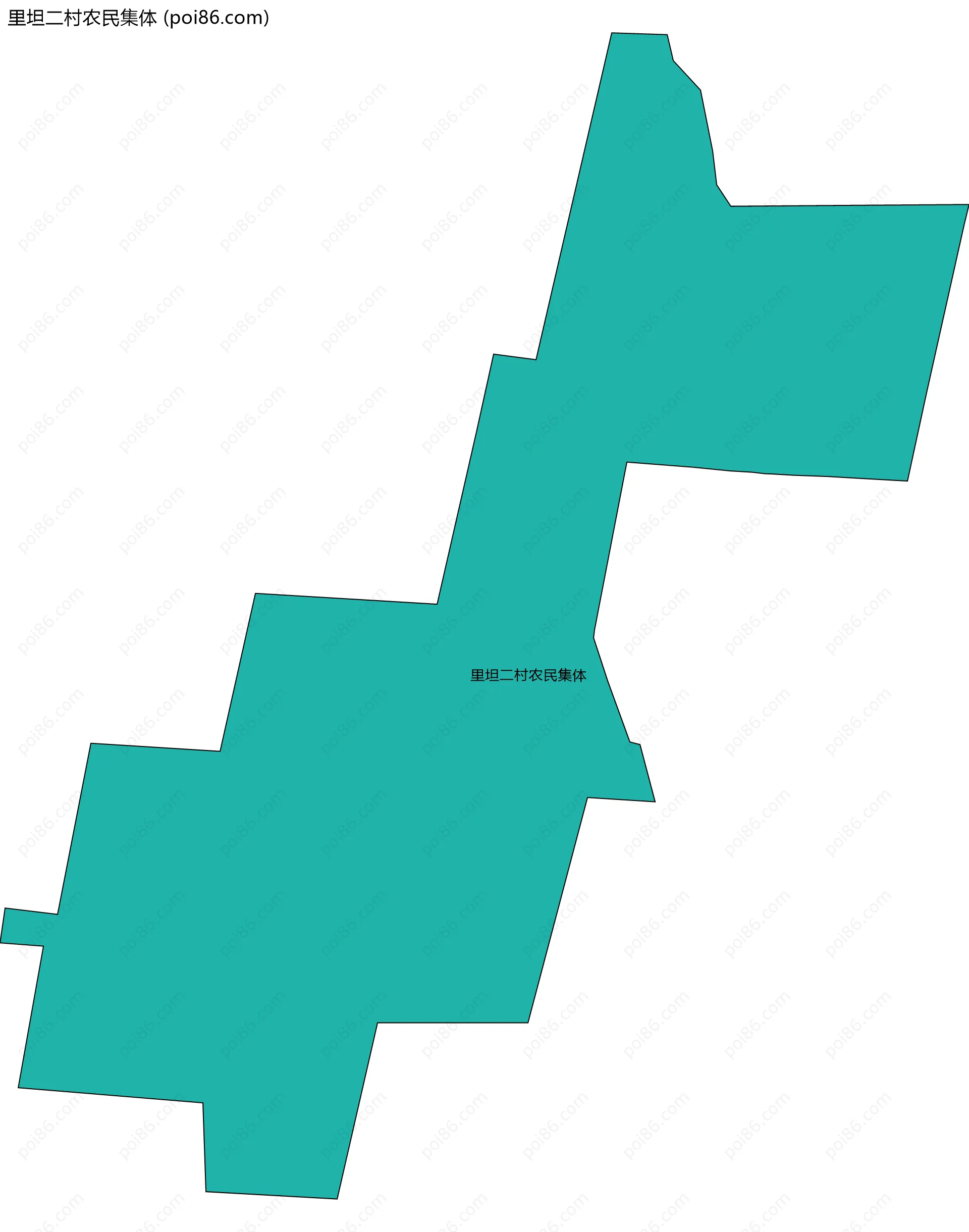 里坦二村农民集体边界地图