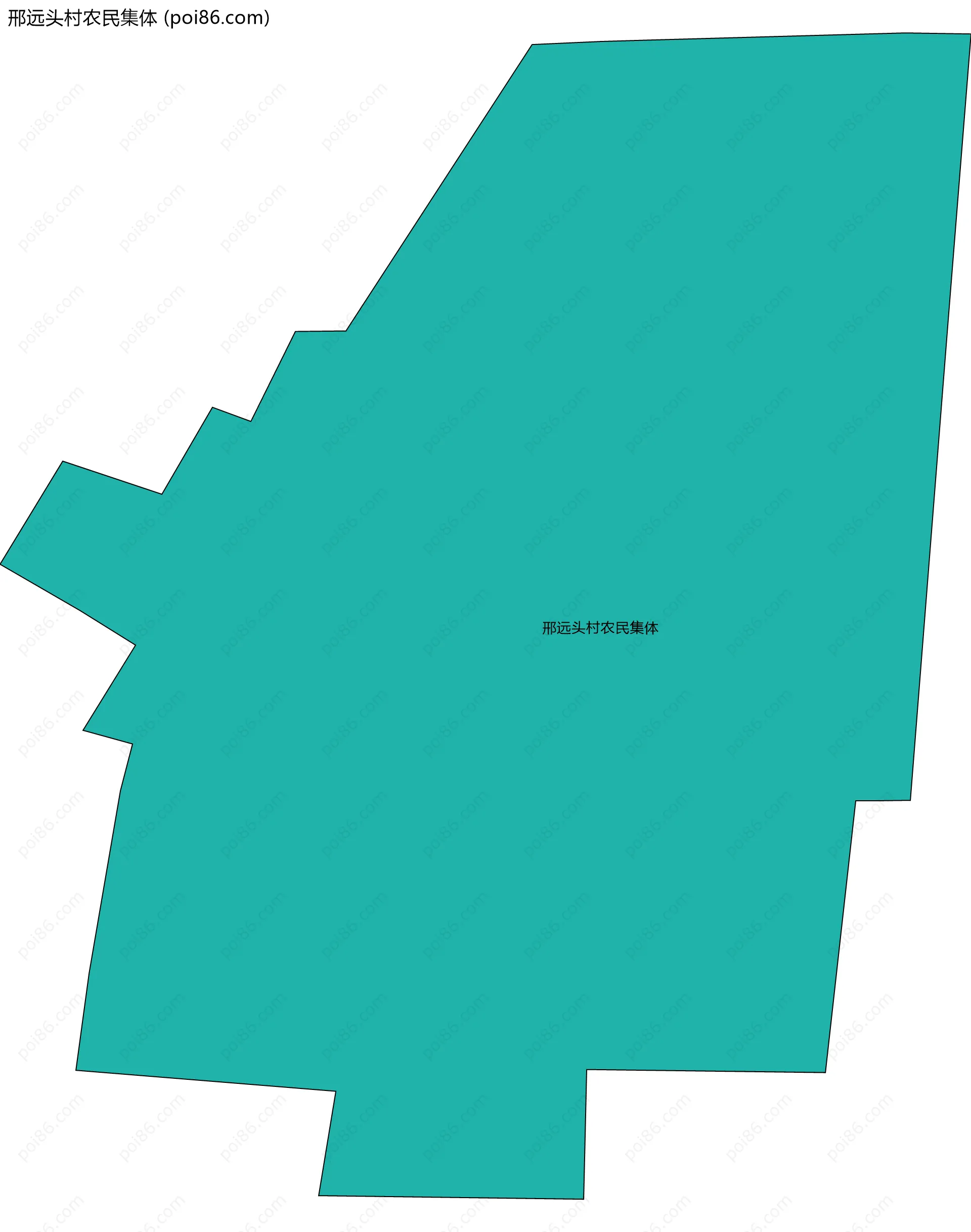 邢远头村农民集体边界地图