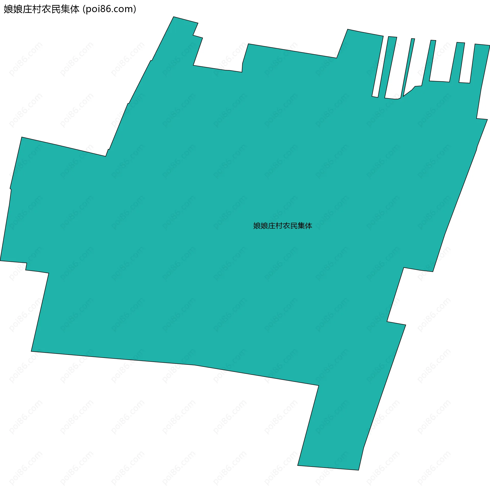 娘娘庄村农民集体边界地图