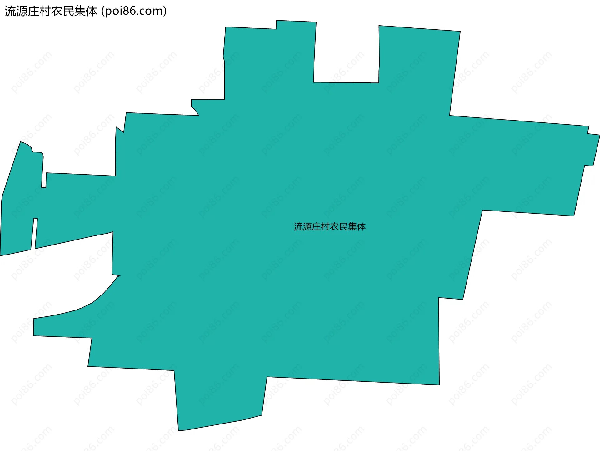 流源庄村农民集体边界地图