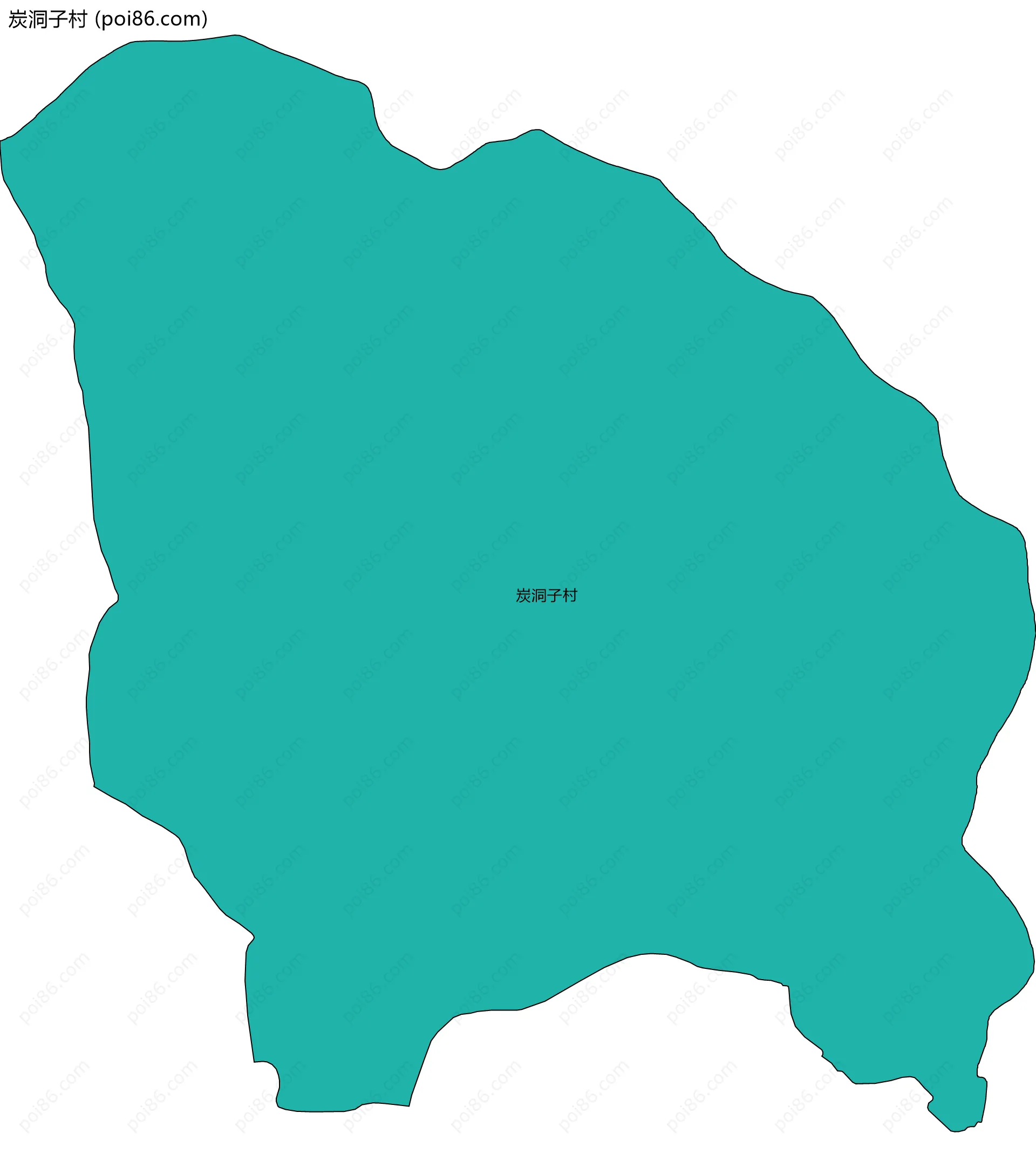 炭洞子村边界地图