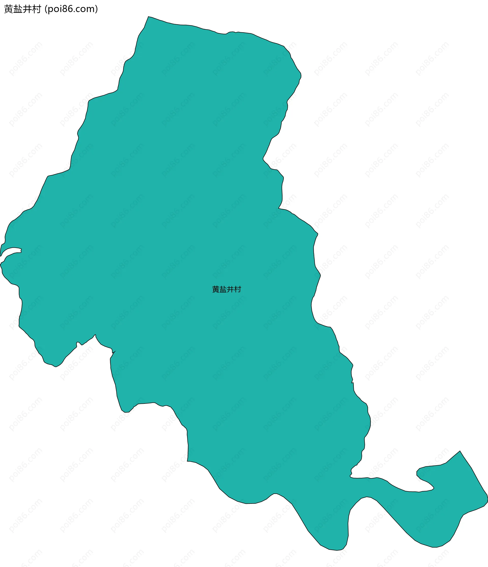 黄盐井村边界地图