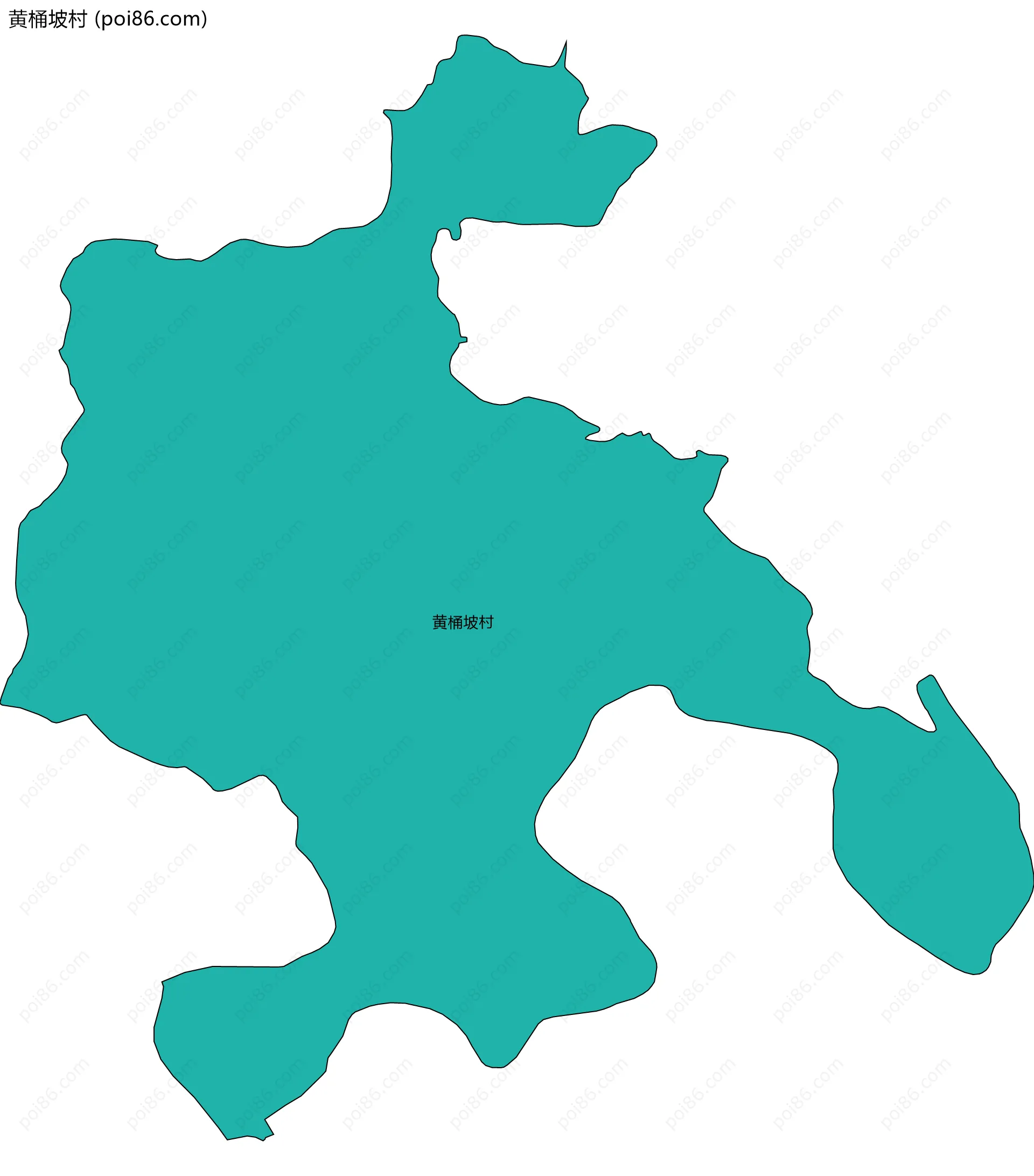 黄桶坡村边界地图