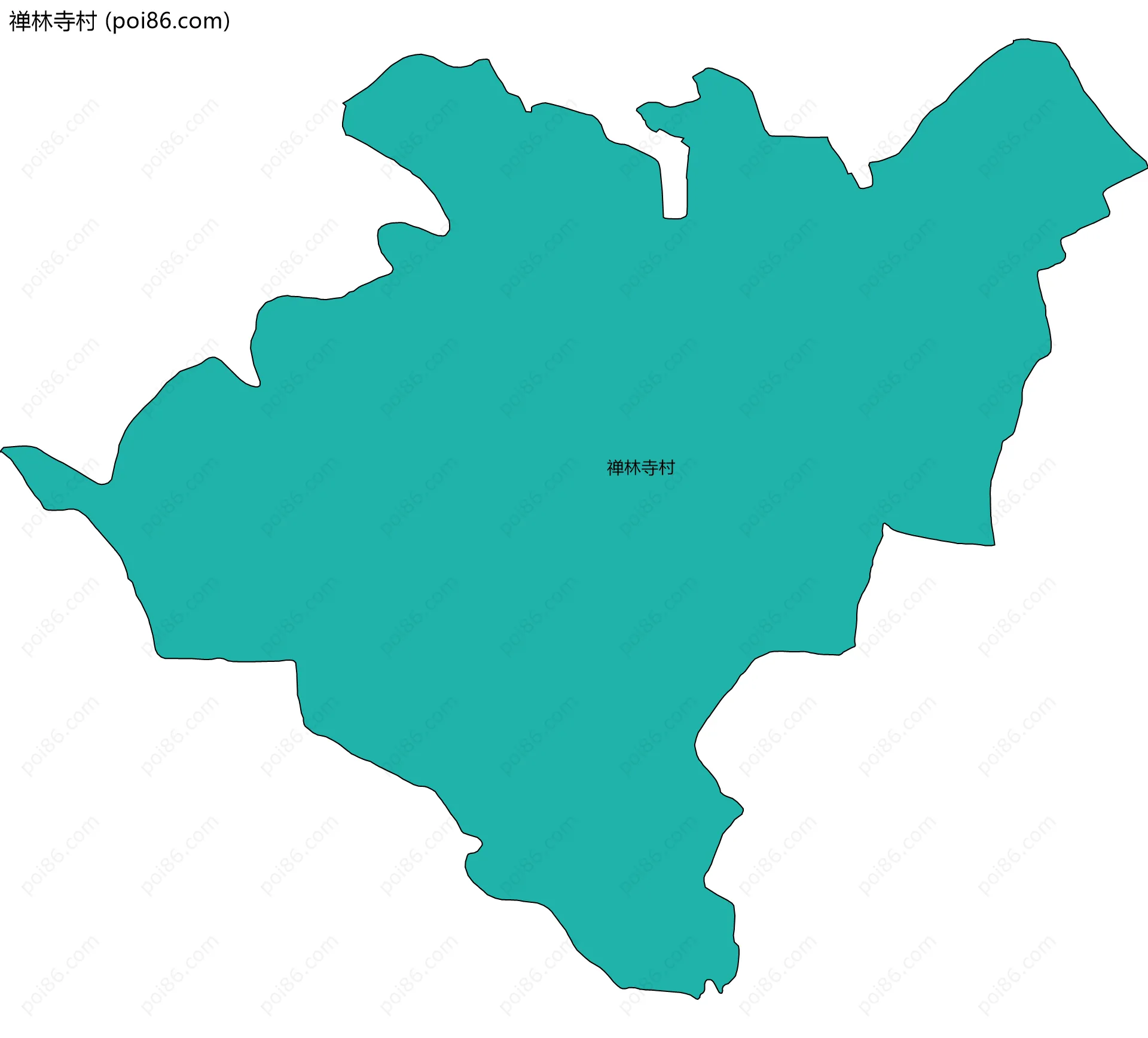 禅林寺村边界地图