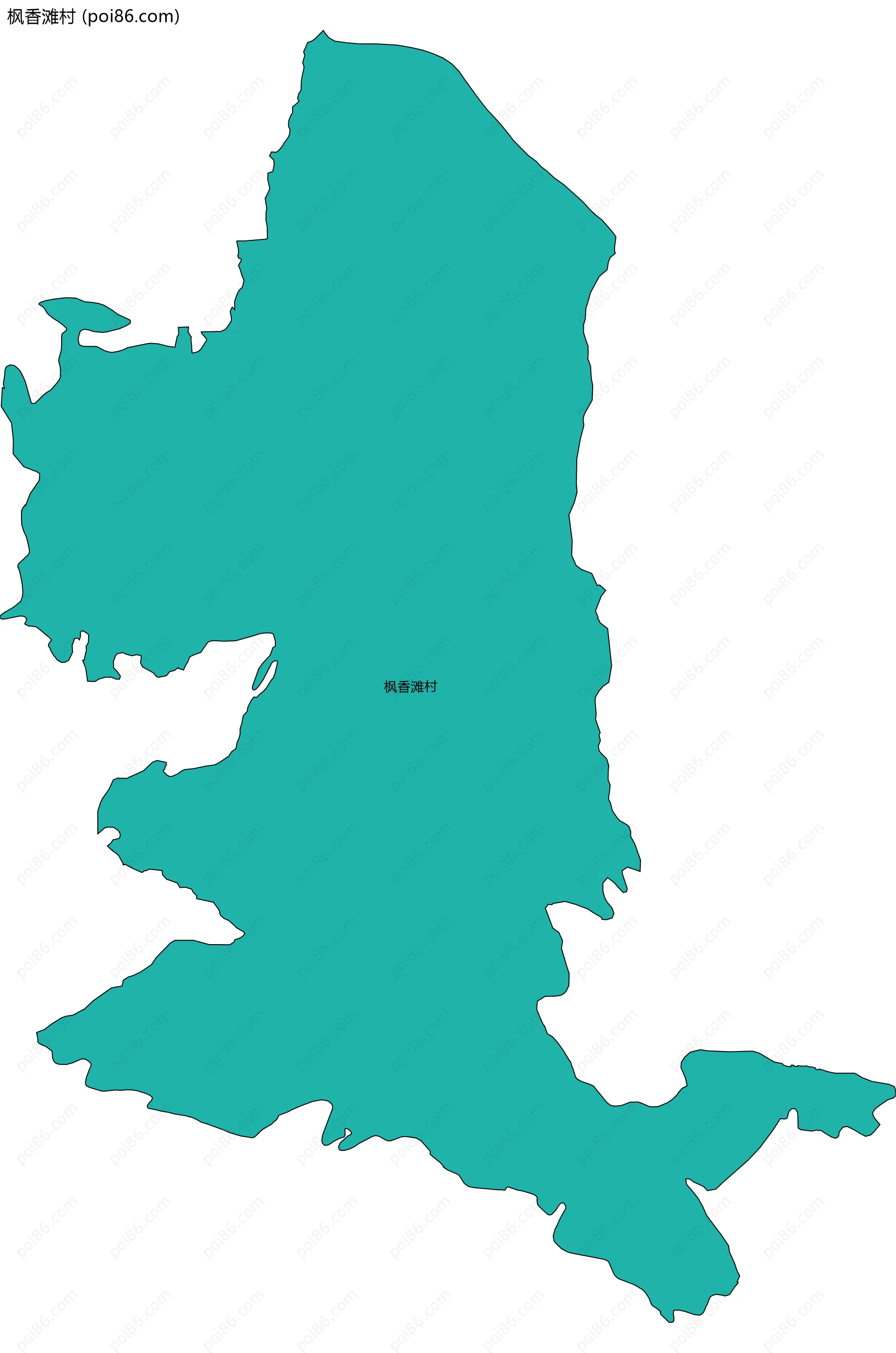 枫香滩村边界地图