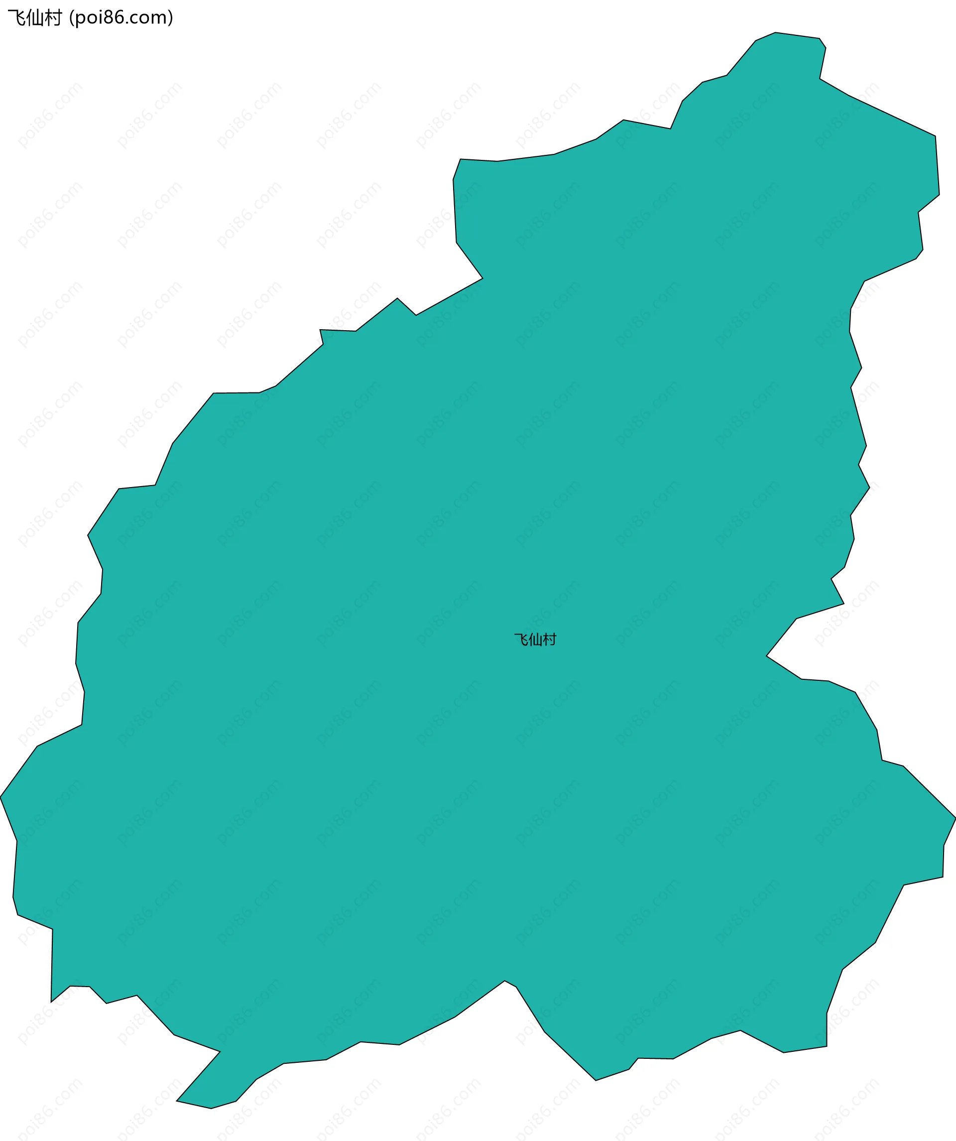 飞仙村边界地图