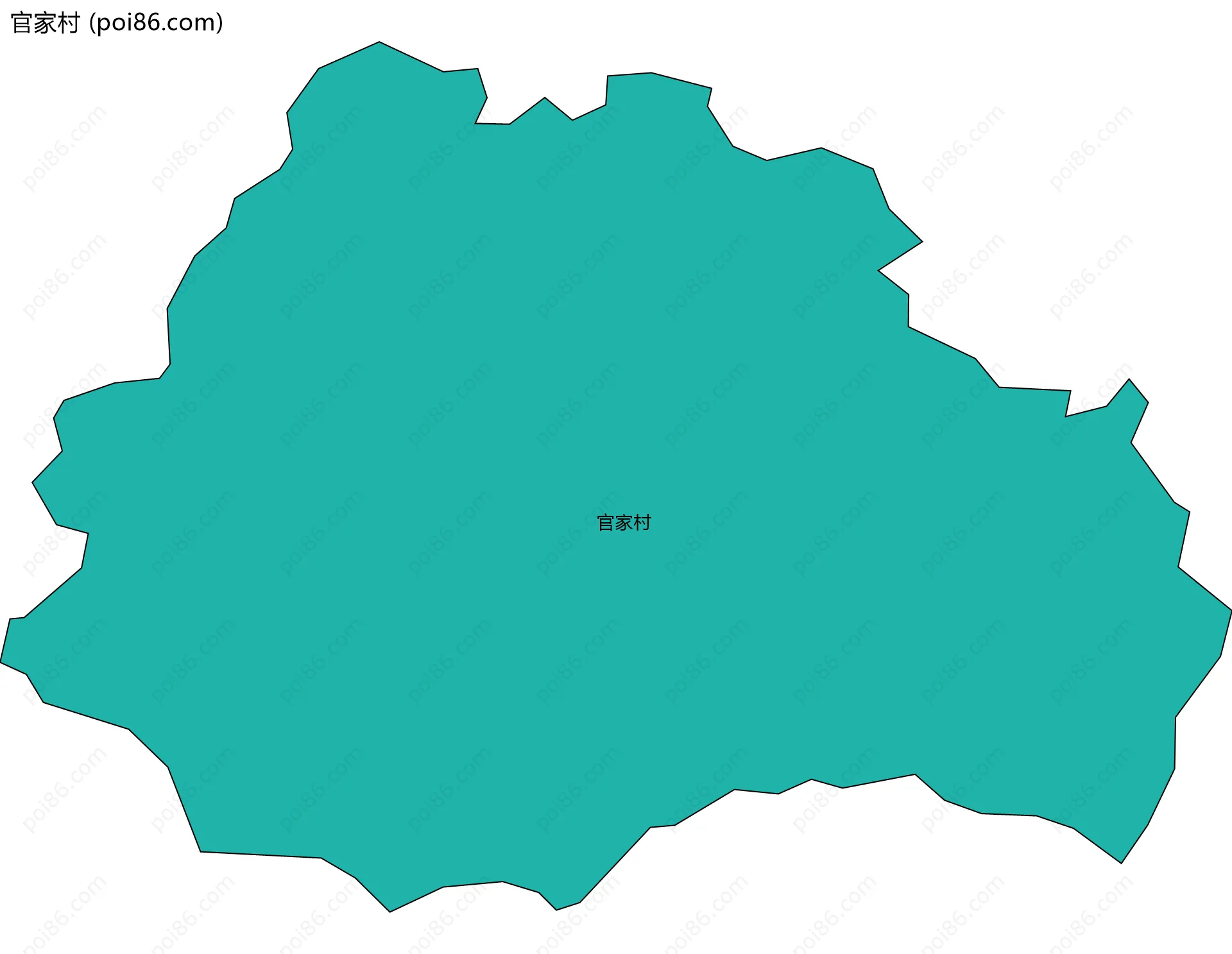 官家村边界地图