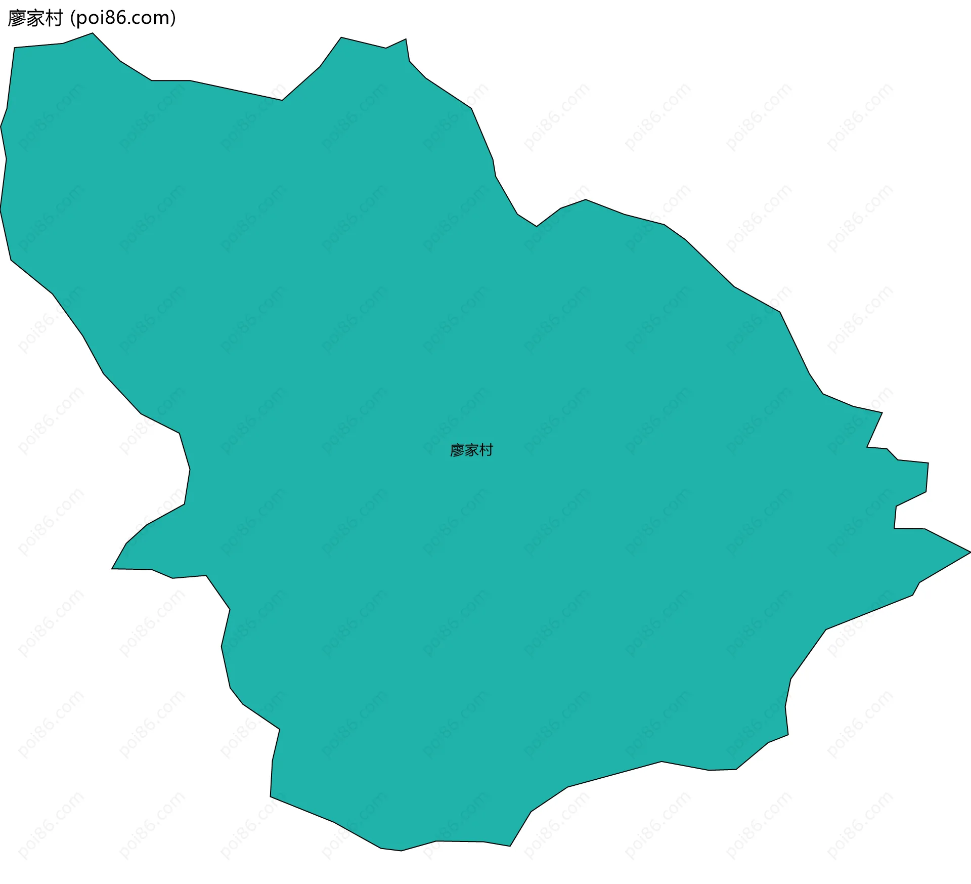 廖家村边界地图