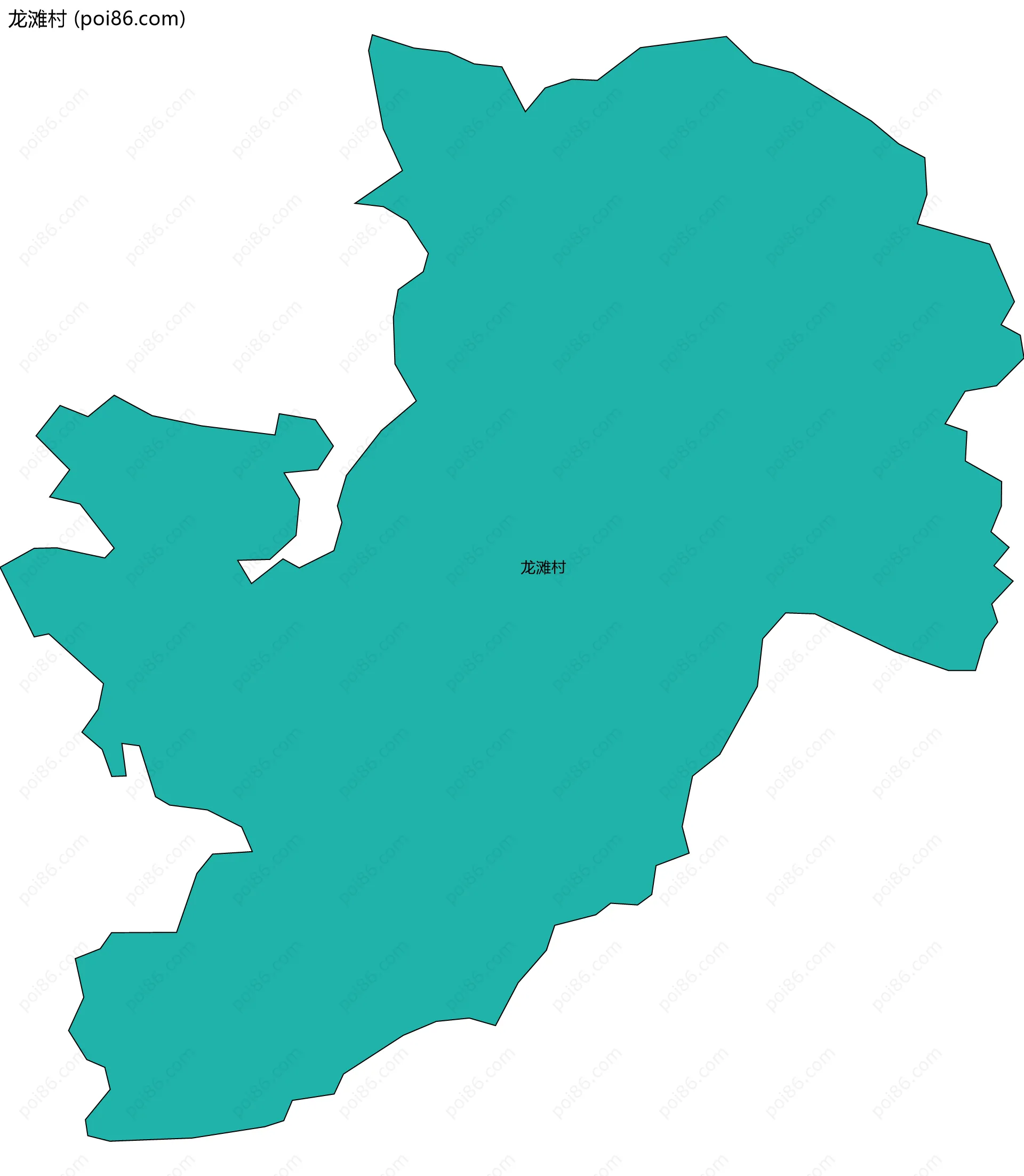 龙滩村边界地图