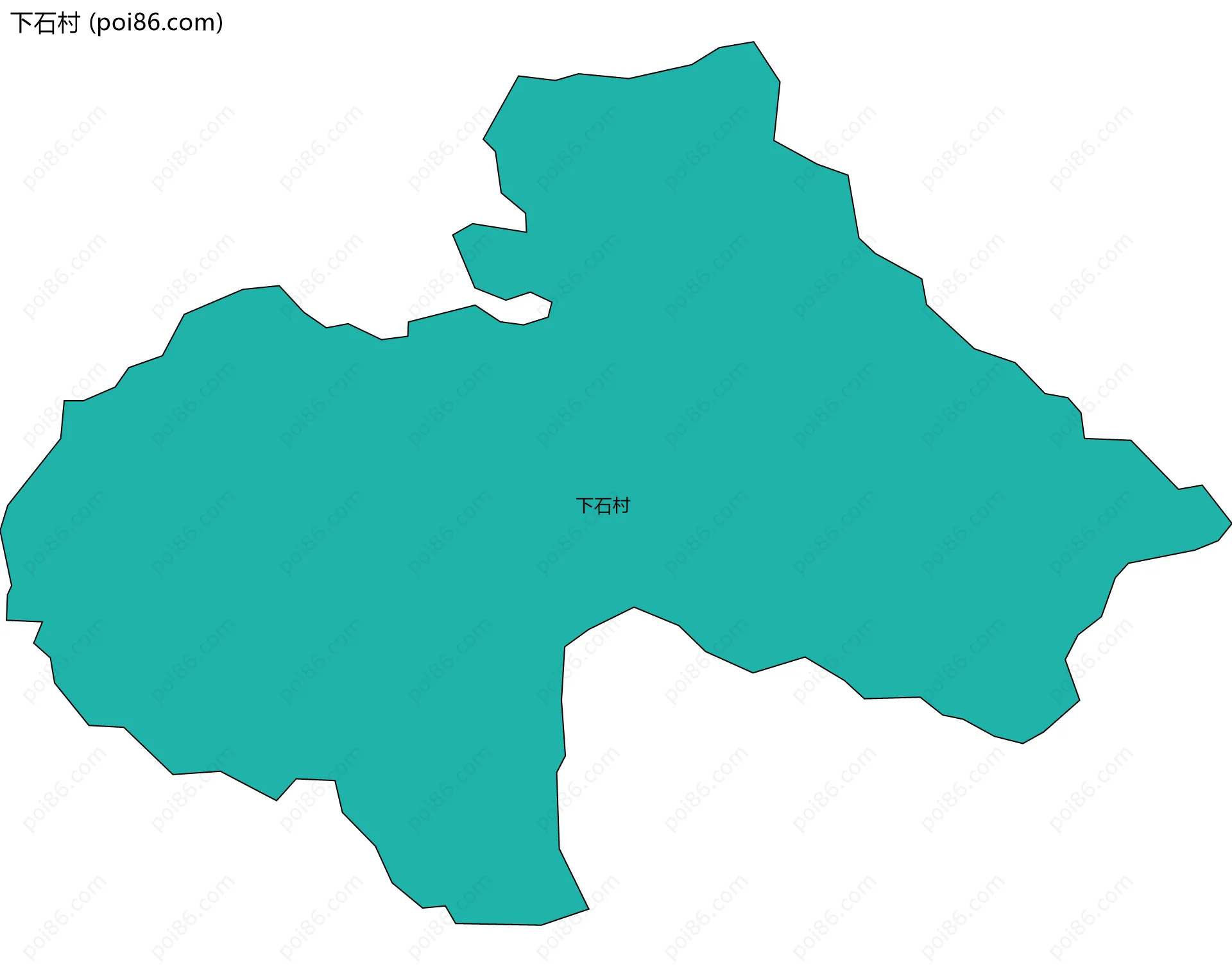 下石村边界地图