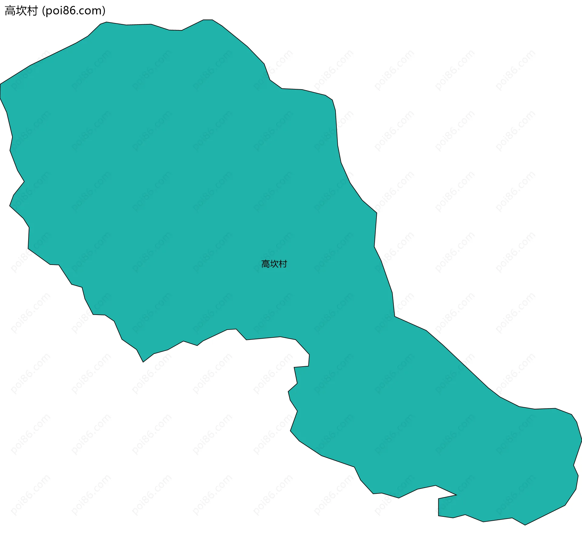 高坎村边界地图