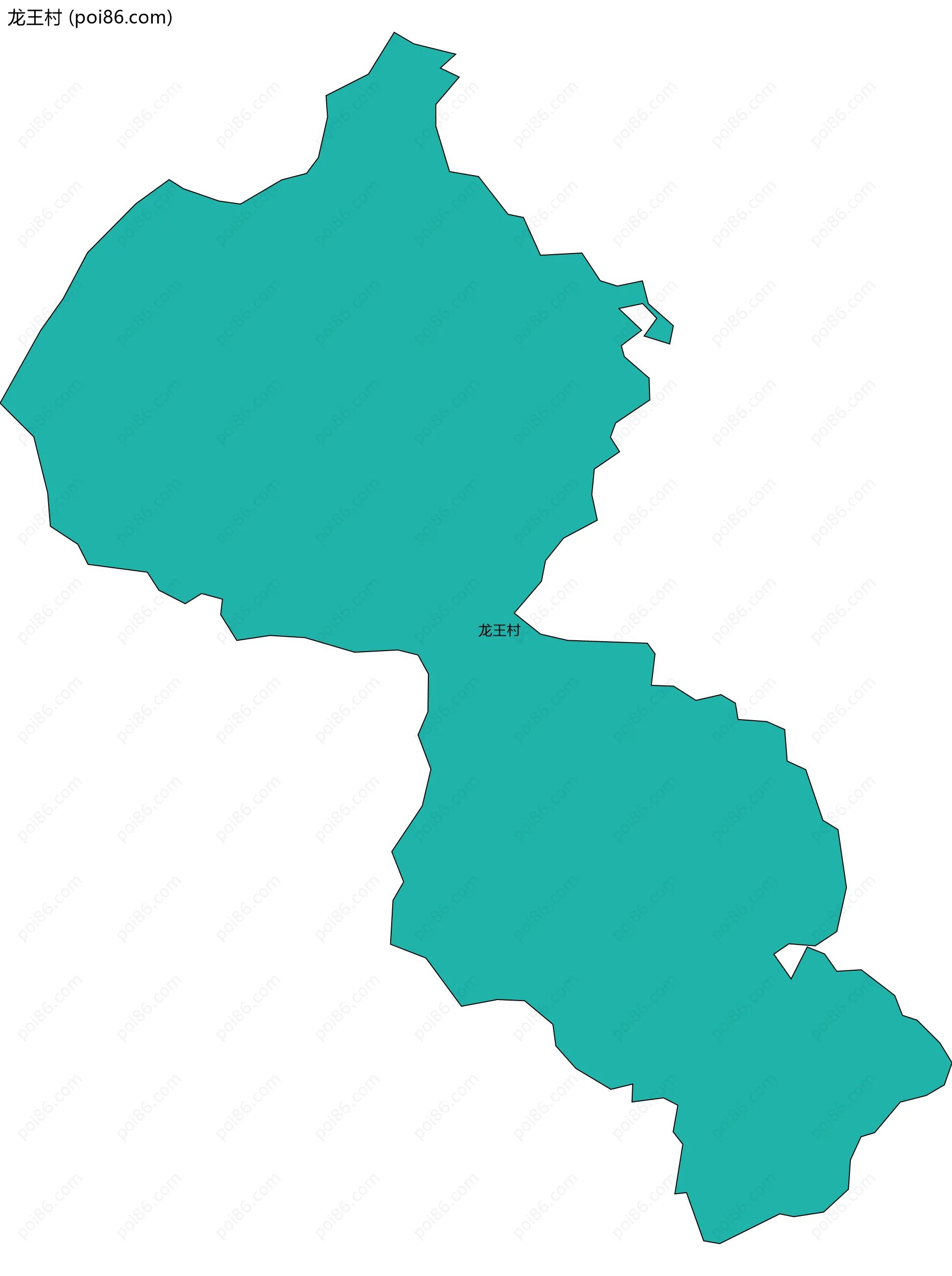 龙王村边界地图