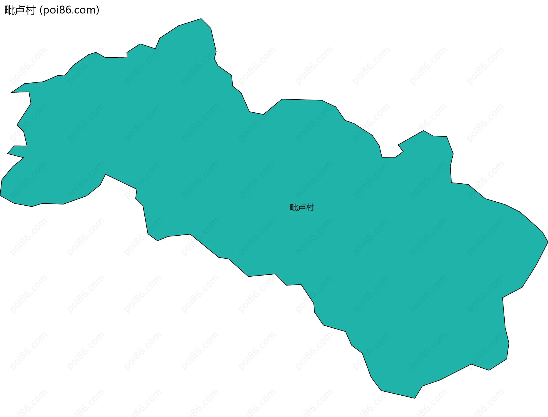 毗卢村边界地图