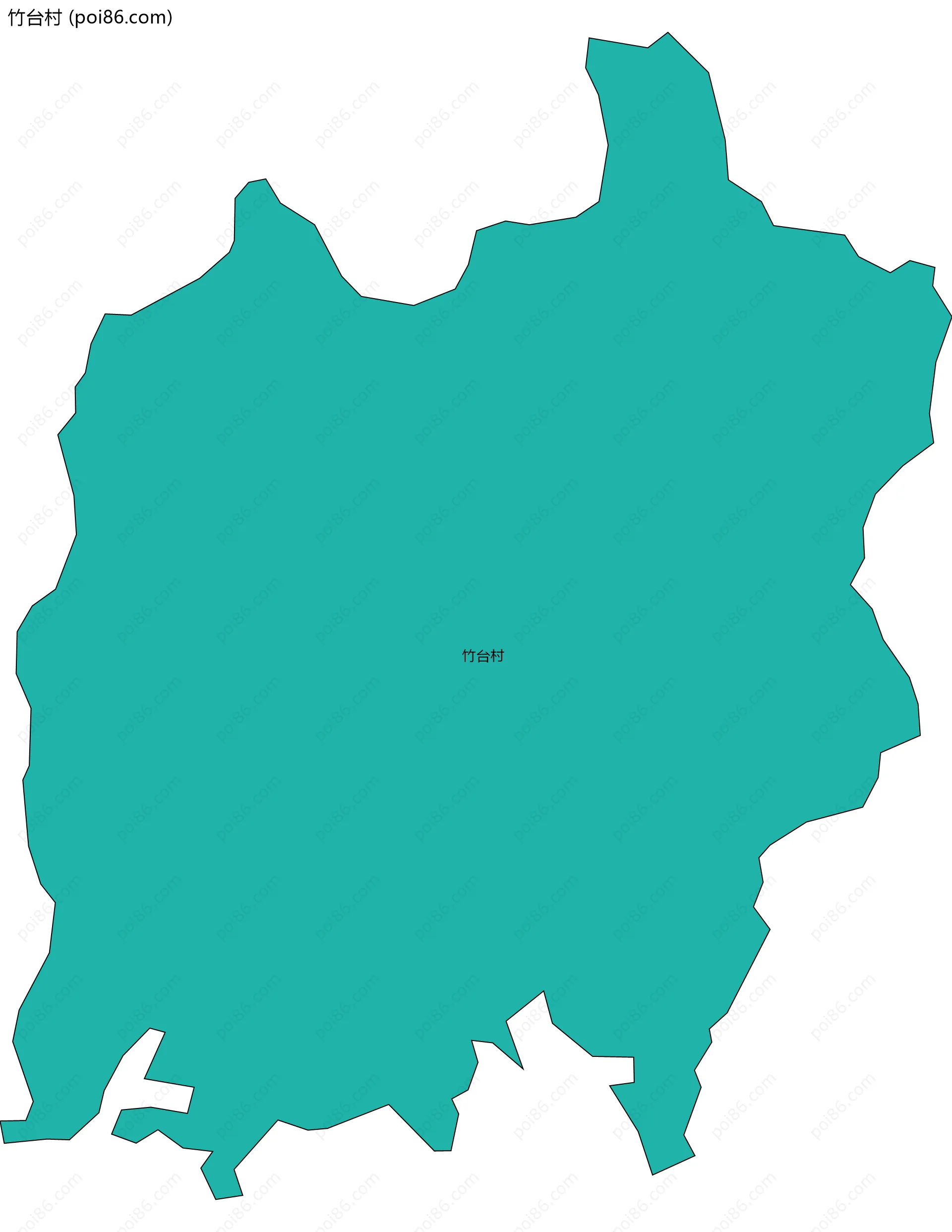 竹台村边界地图