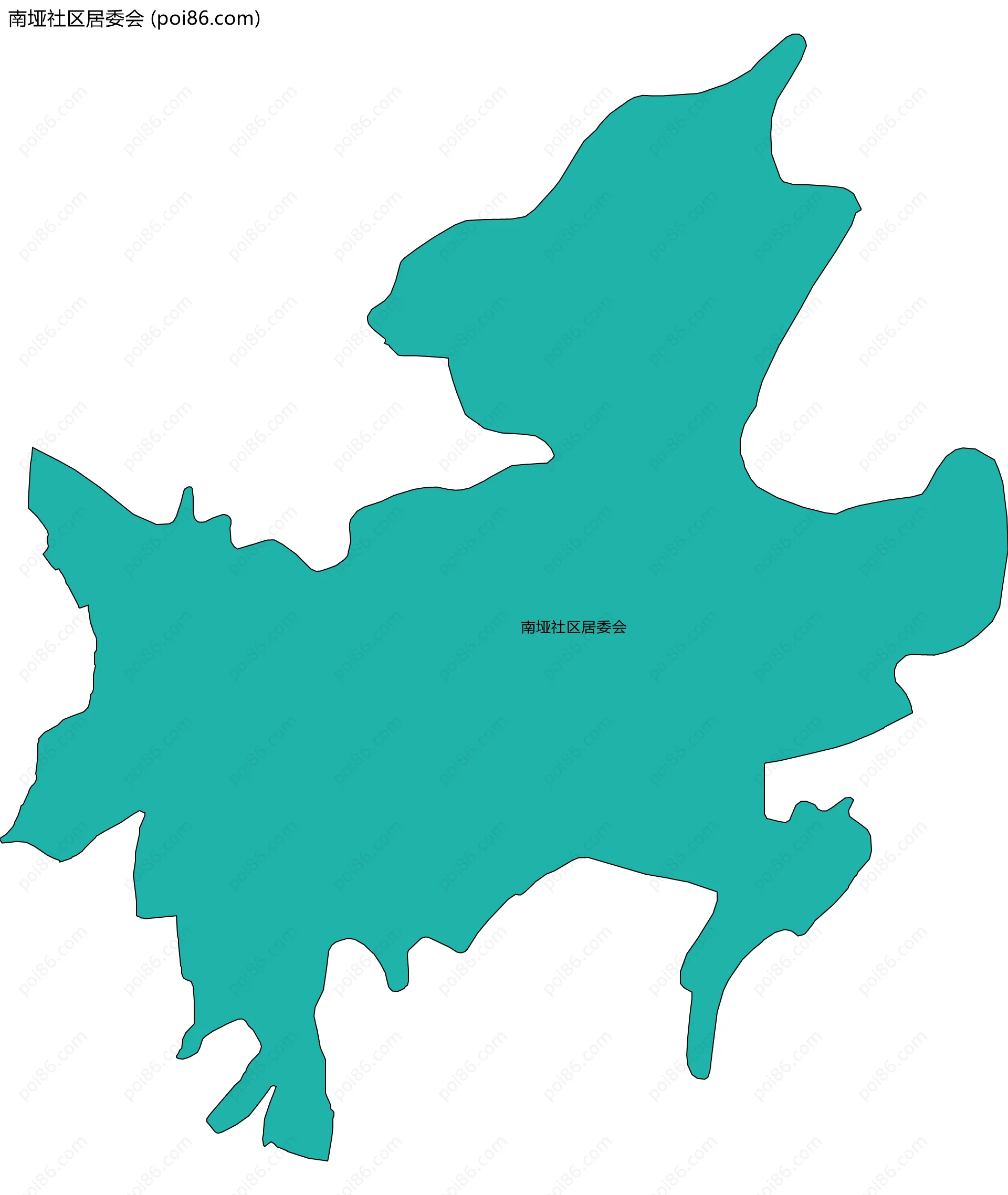 南垭社区居委会边界地图