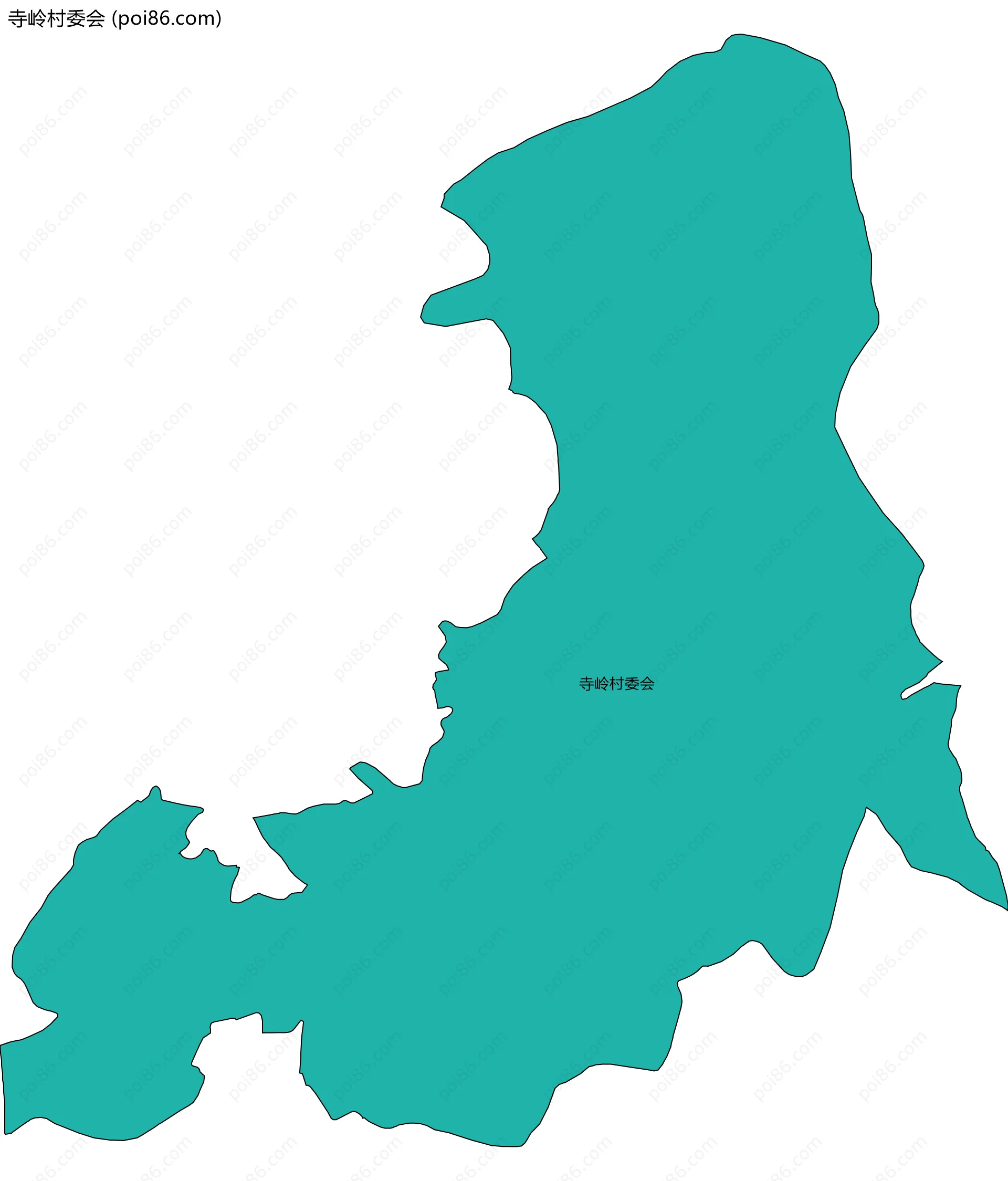 寺岭村委会边界地图