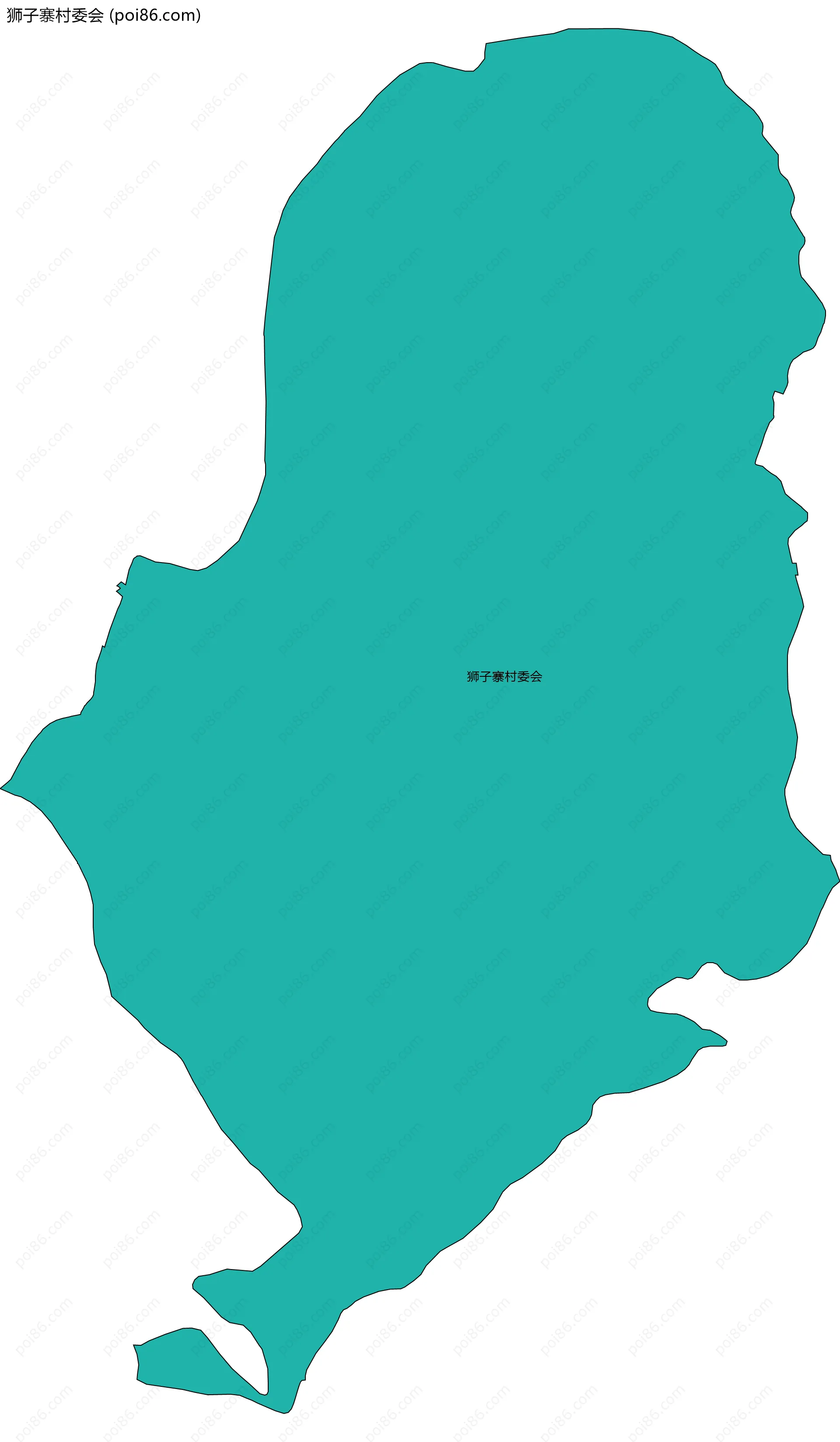狮子寨村委会边界地图