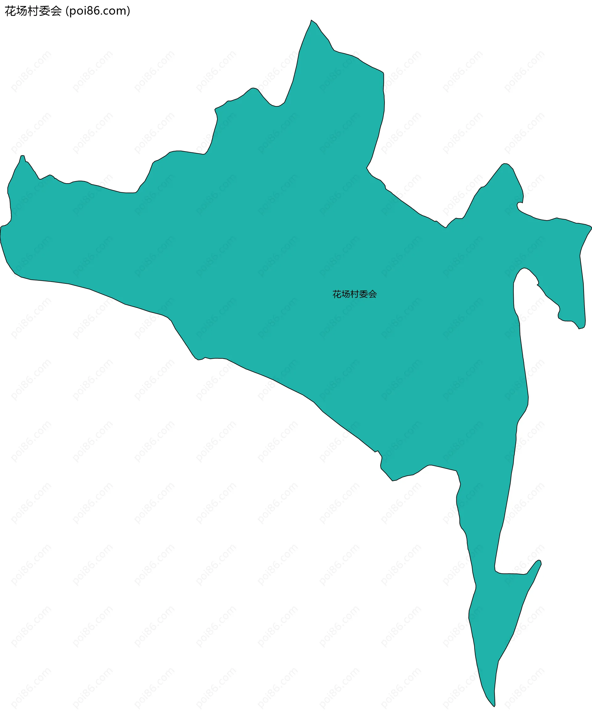 花场村委会边界地图