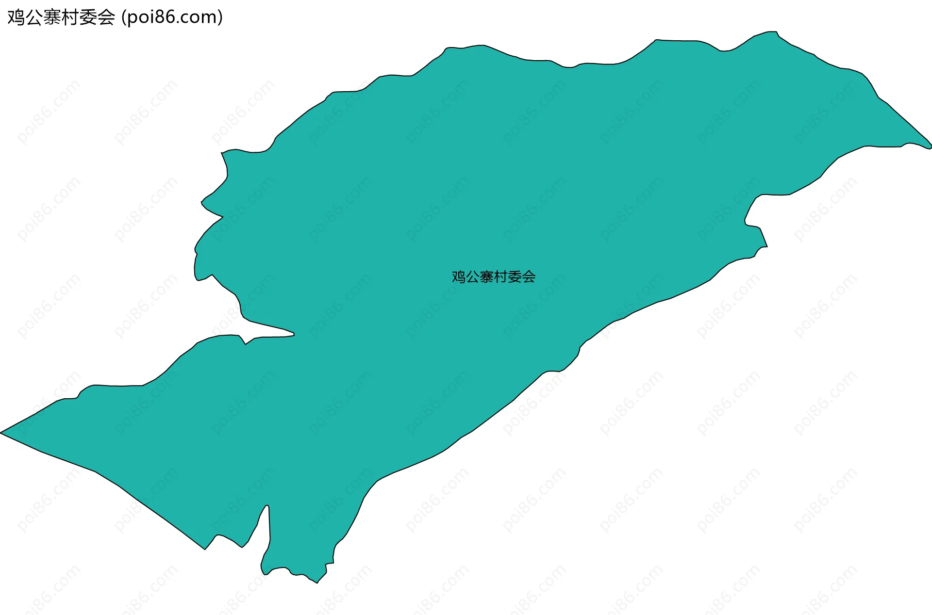 鸡公寨村委会边界地图