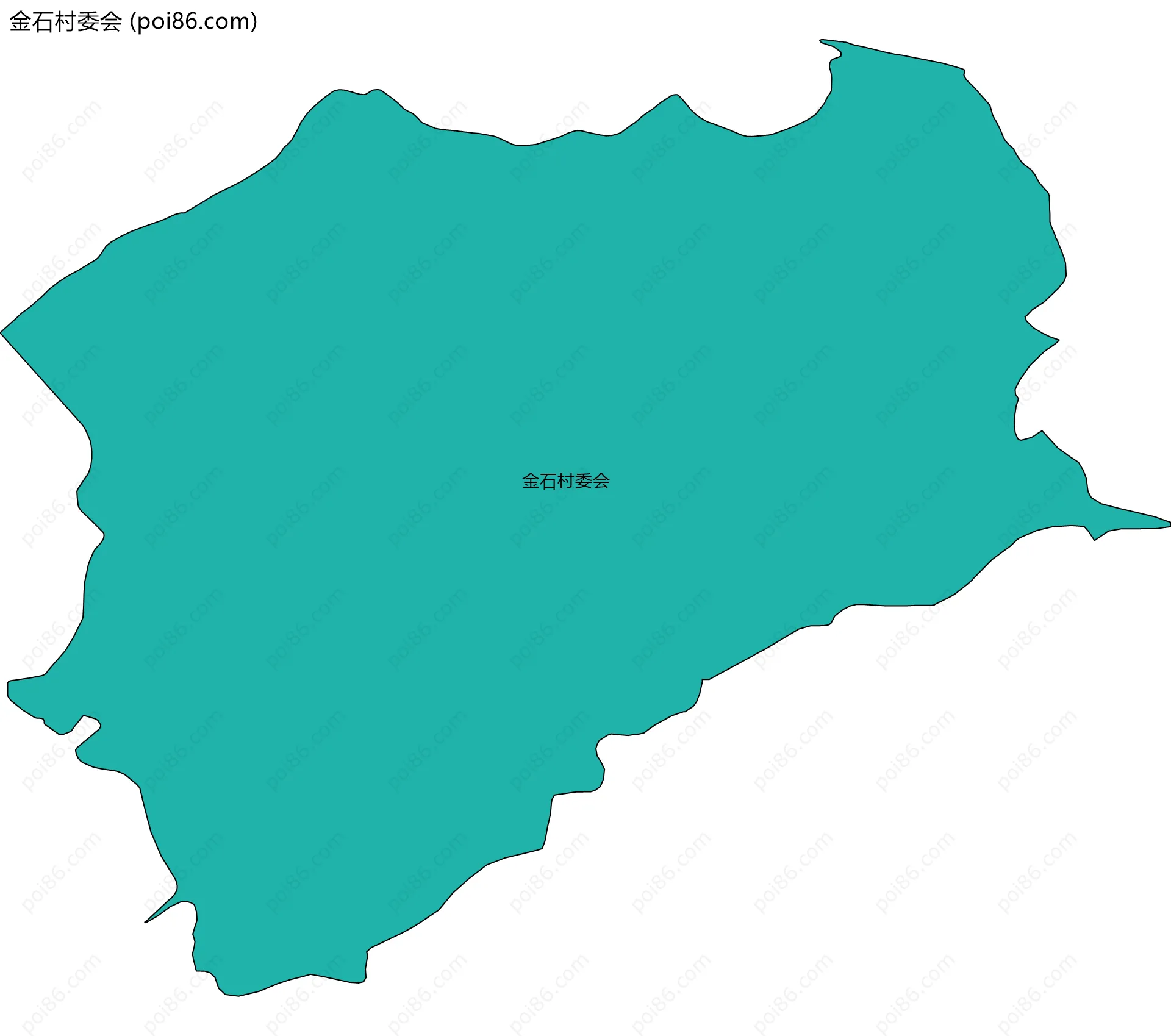 金石村委会边界地图