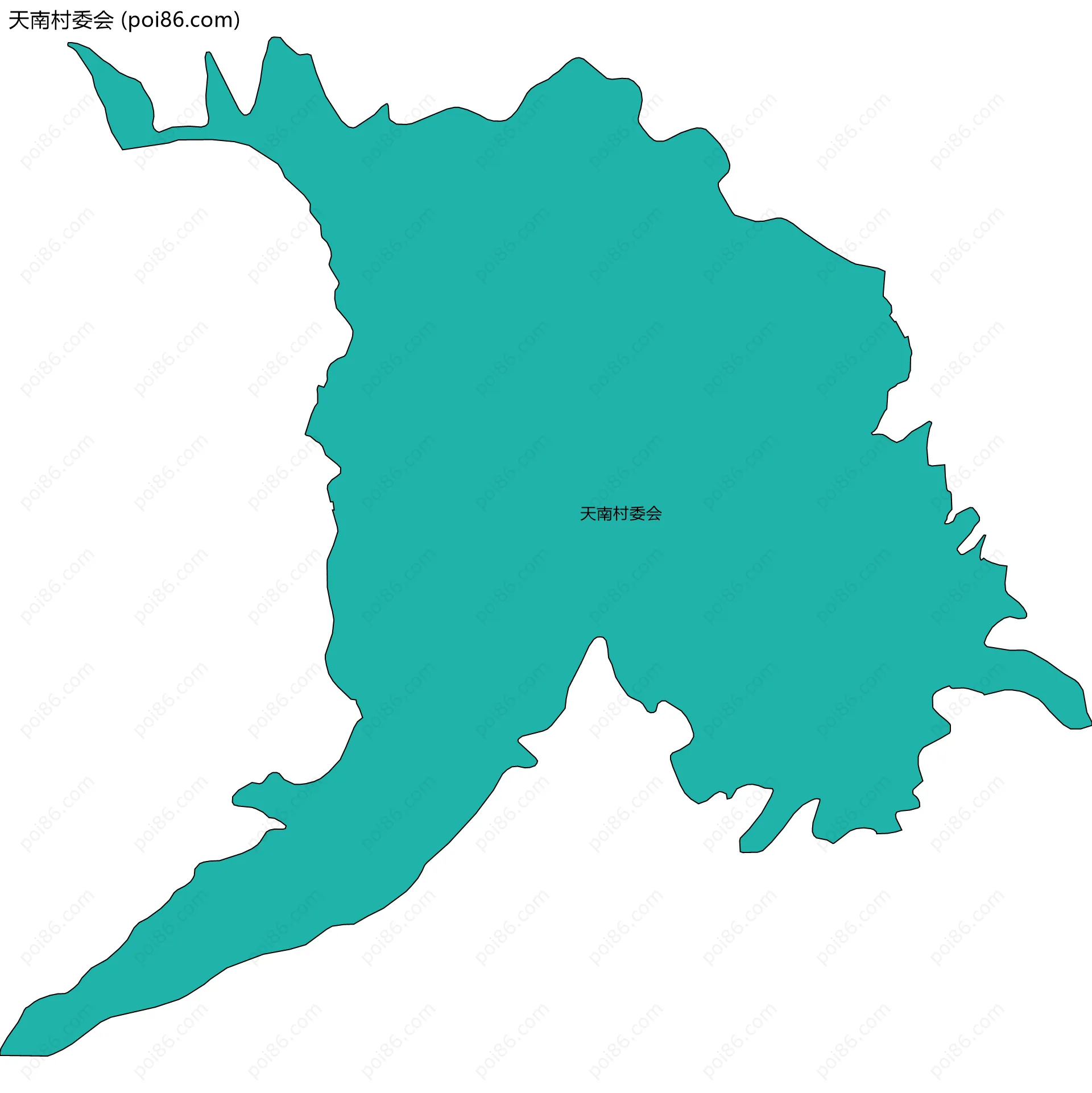 天南村委会边界地图