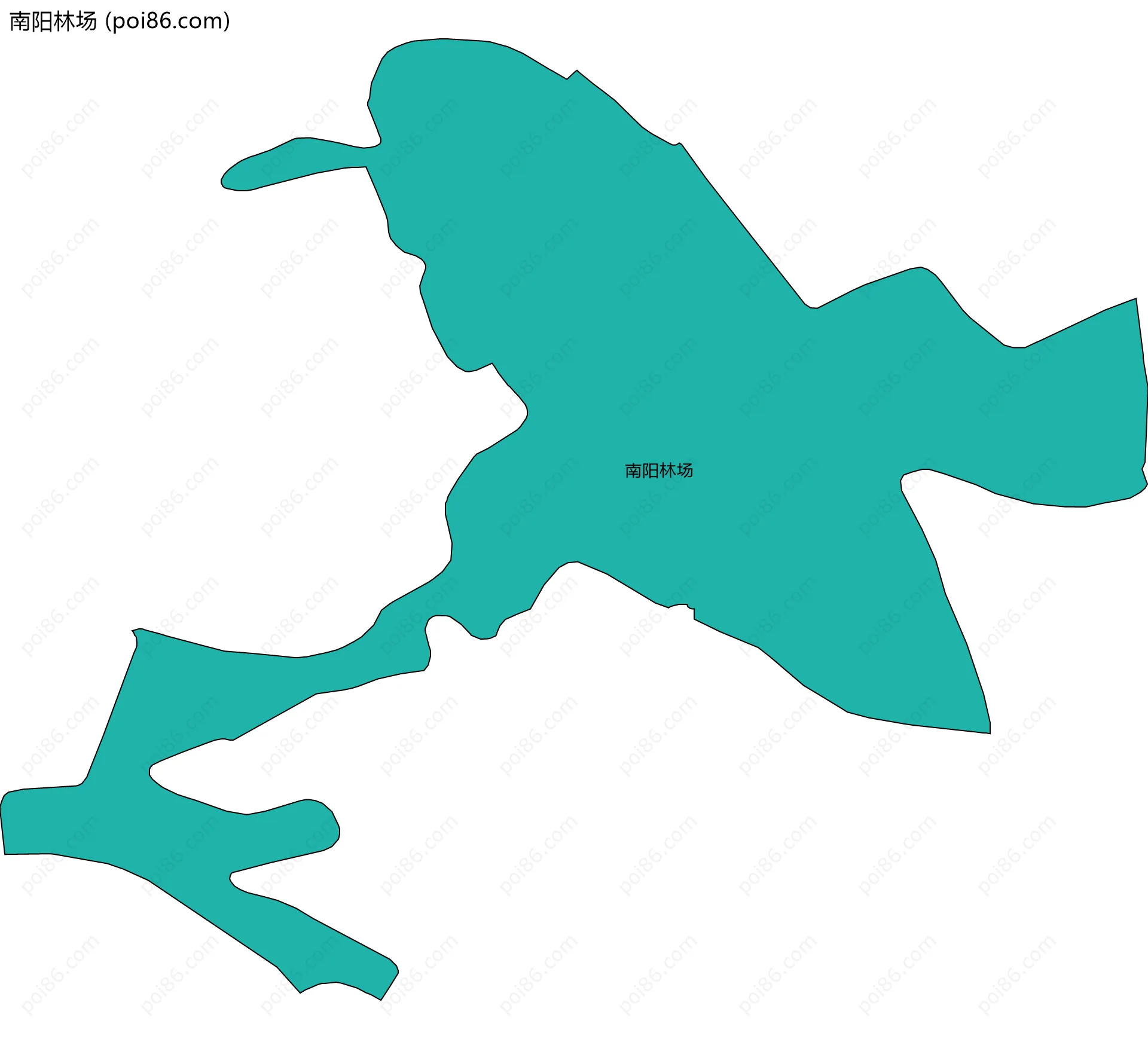 南阳林场边界地图