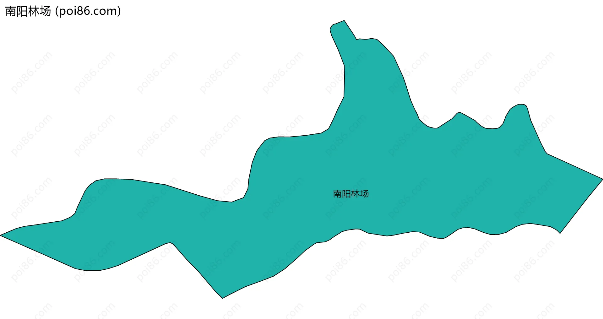 南阳林场边界地图