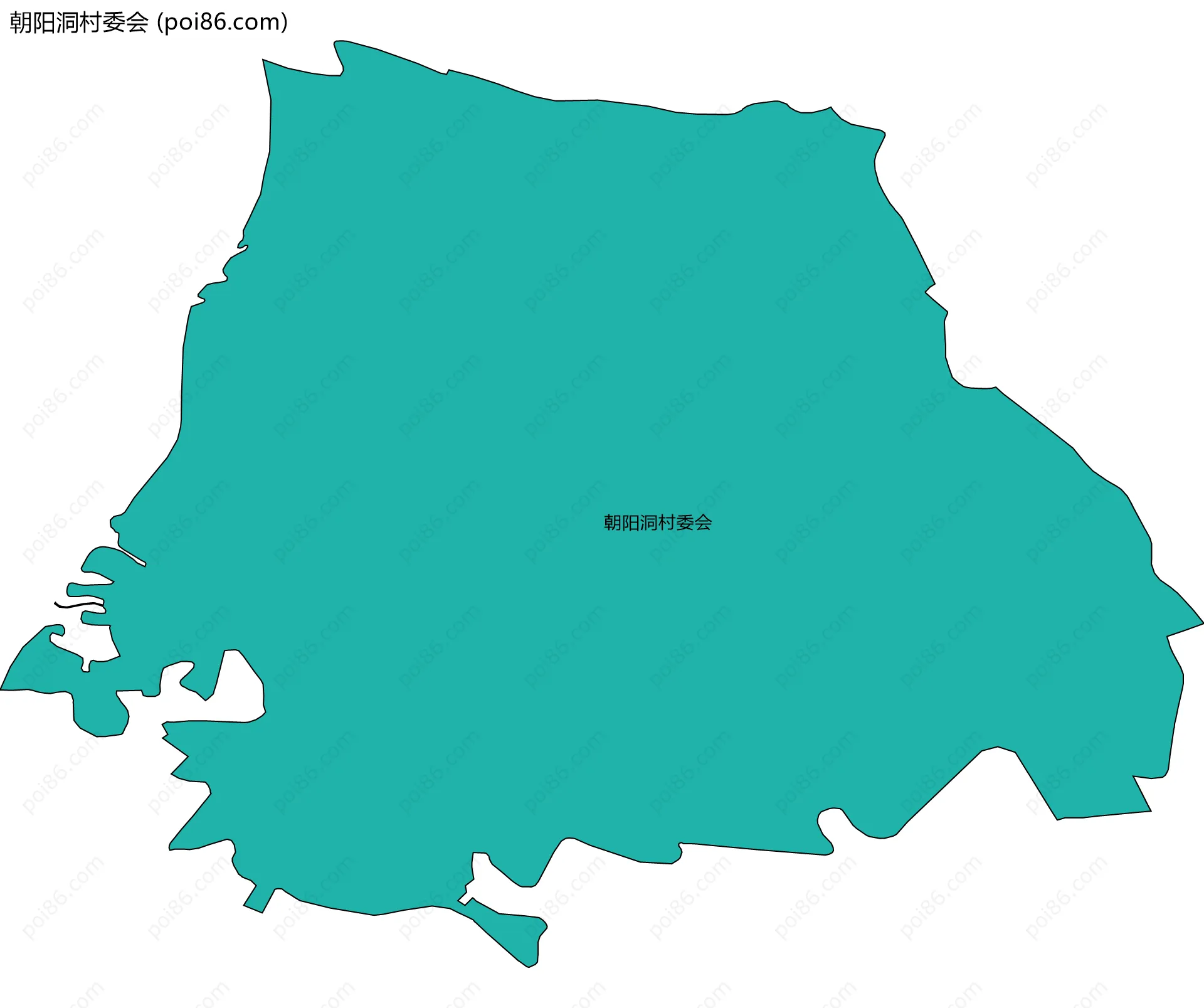 朝阳洞村委会边界地图
