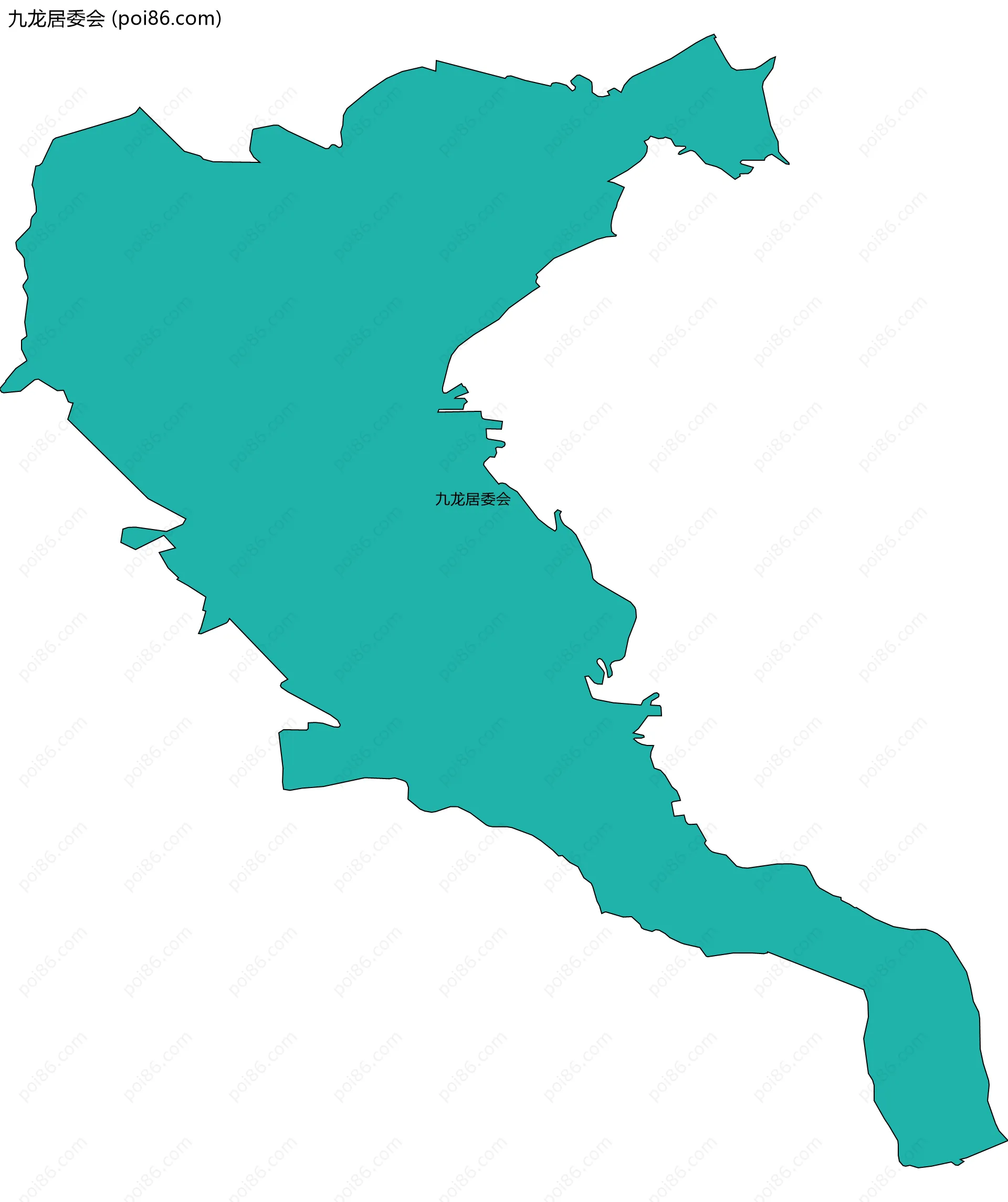 九龙居委会边界地图