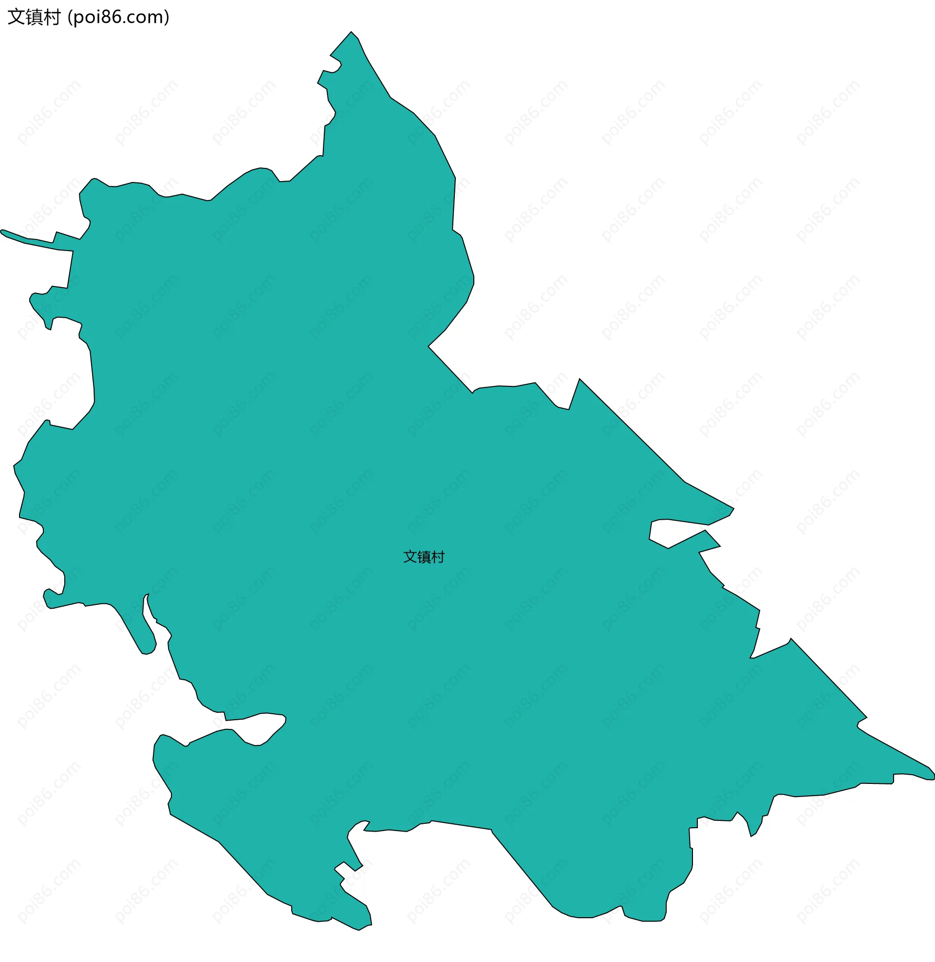 文镇村边界地图