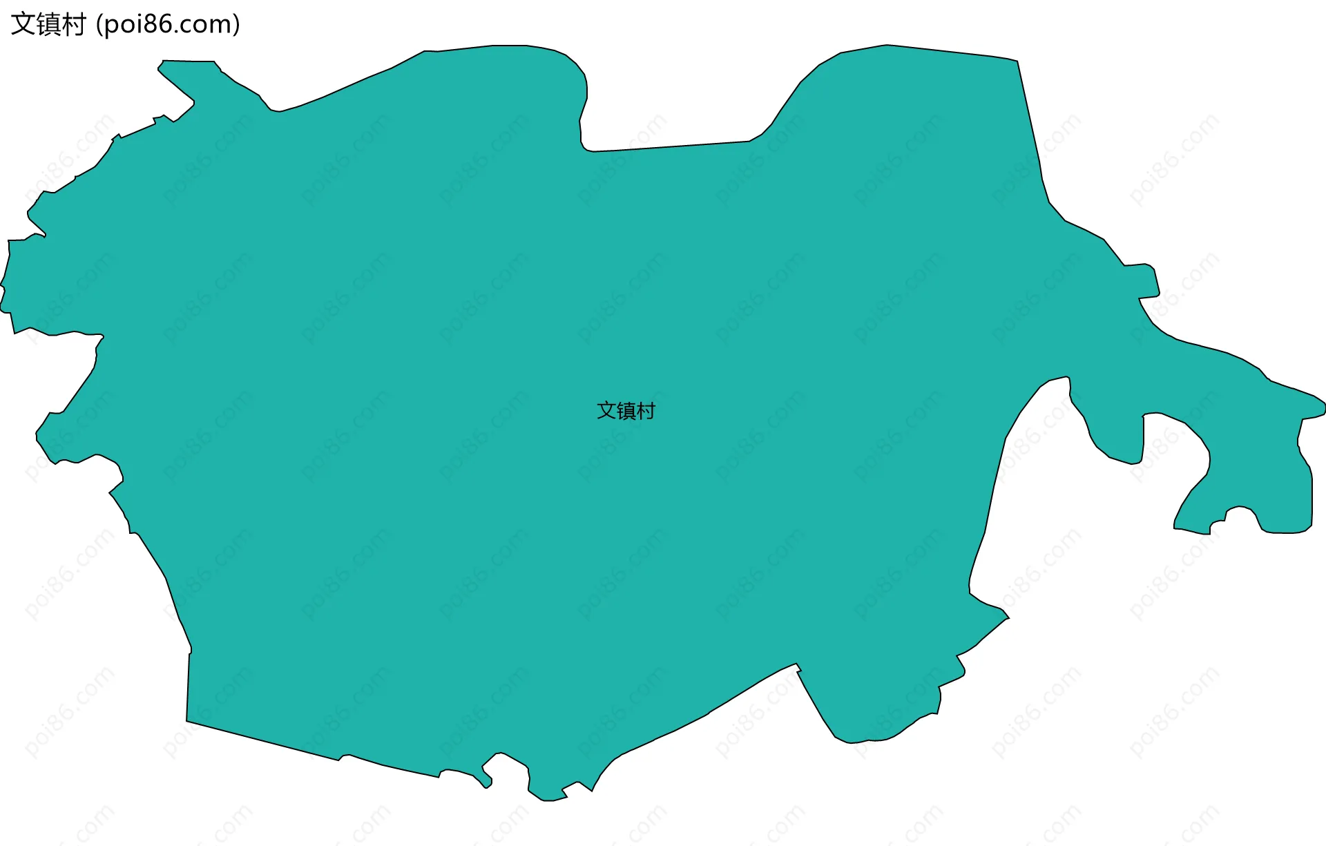 文镇村边界地图