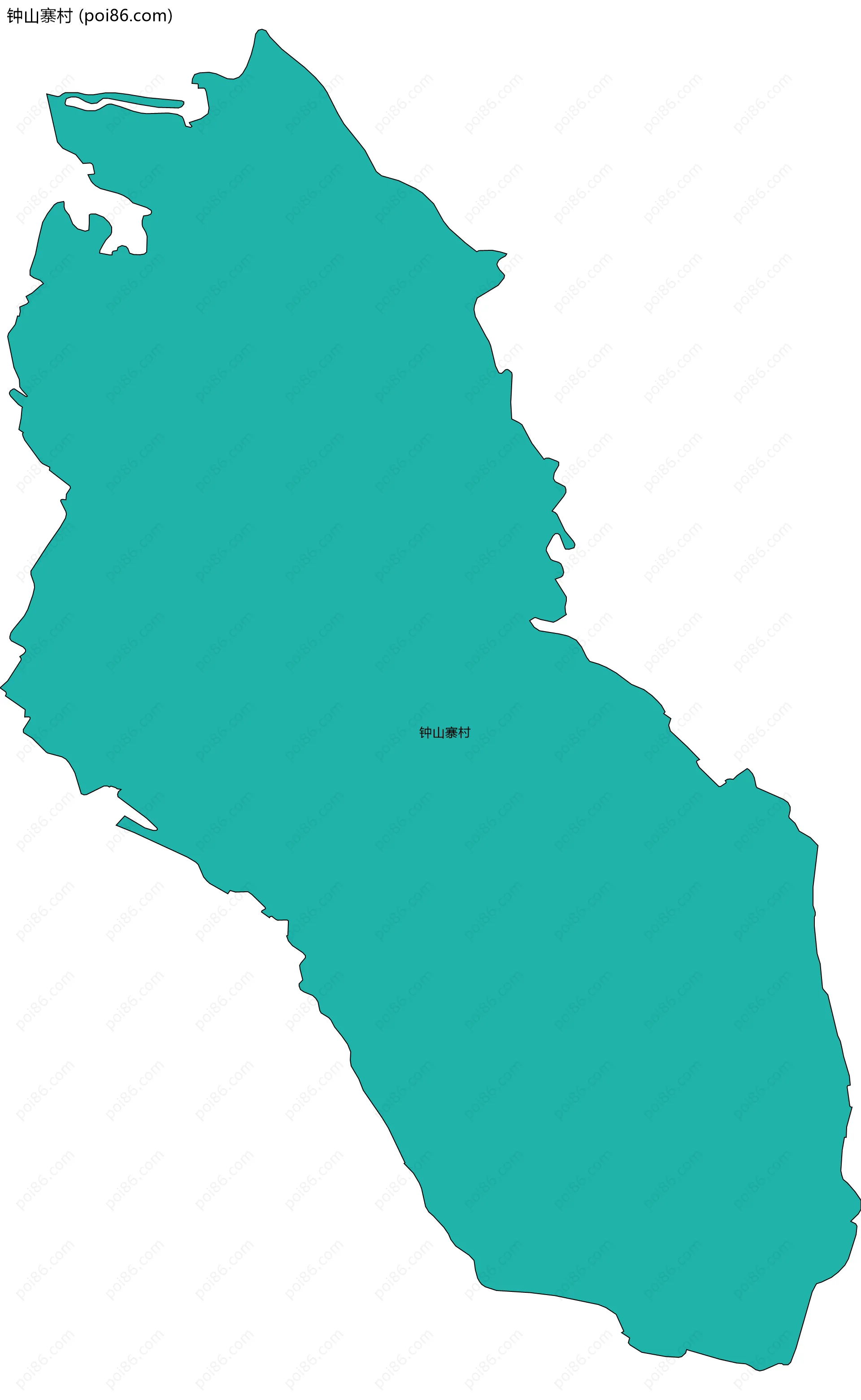 钟山寨村边界地图