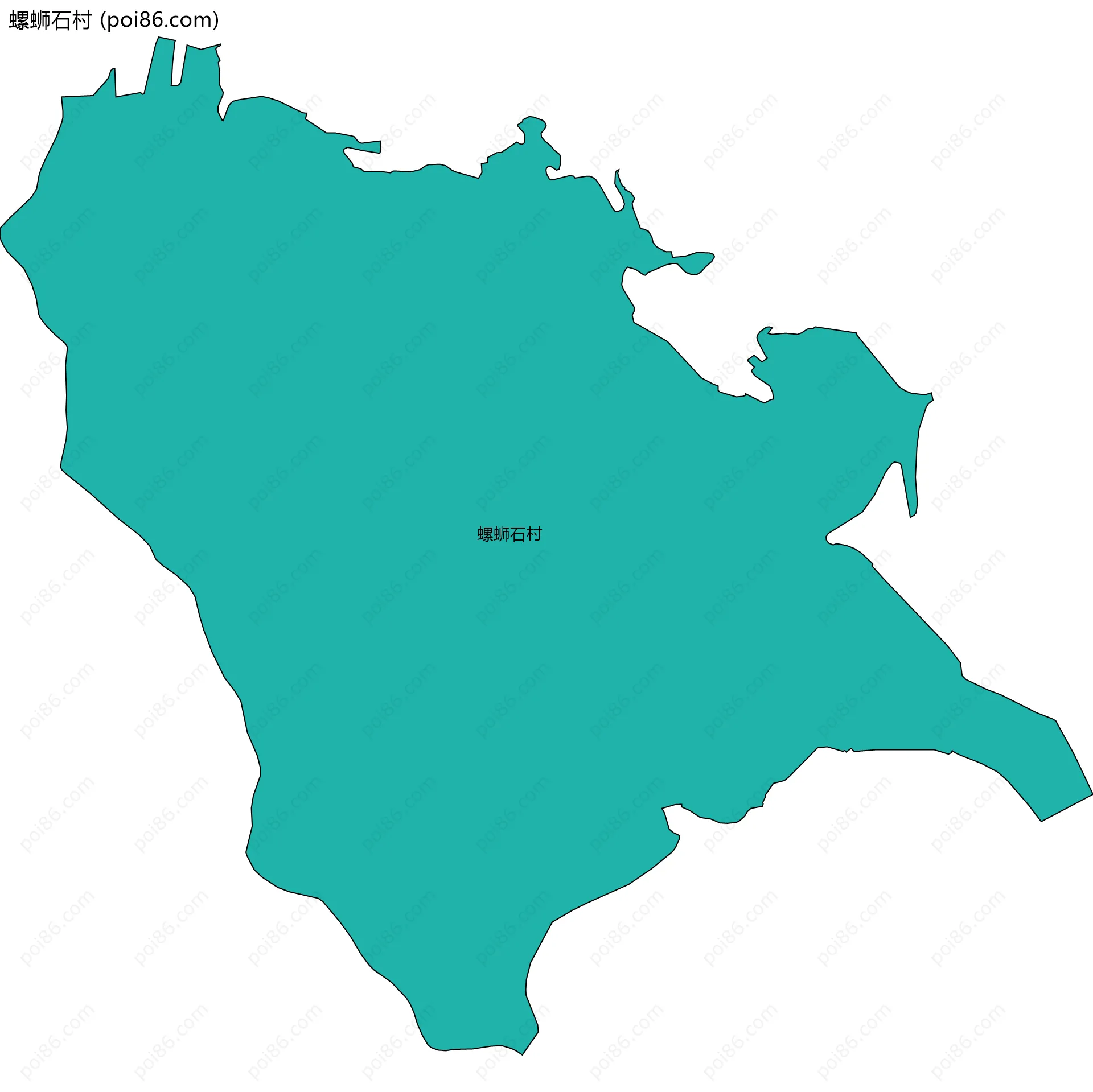 螺蛳石村边界地图