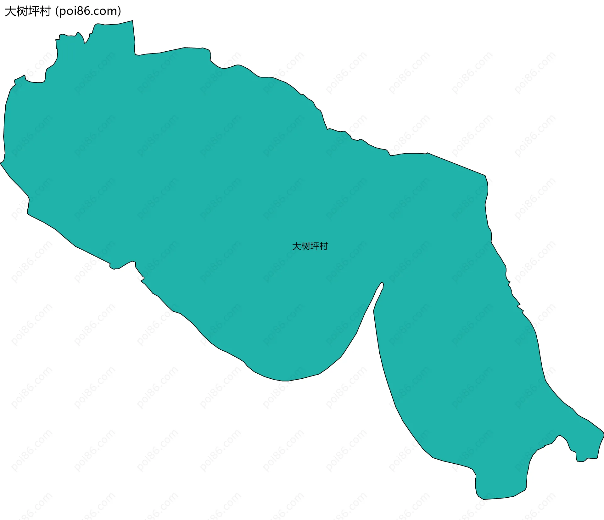 大树坪村边界地图