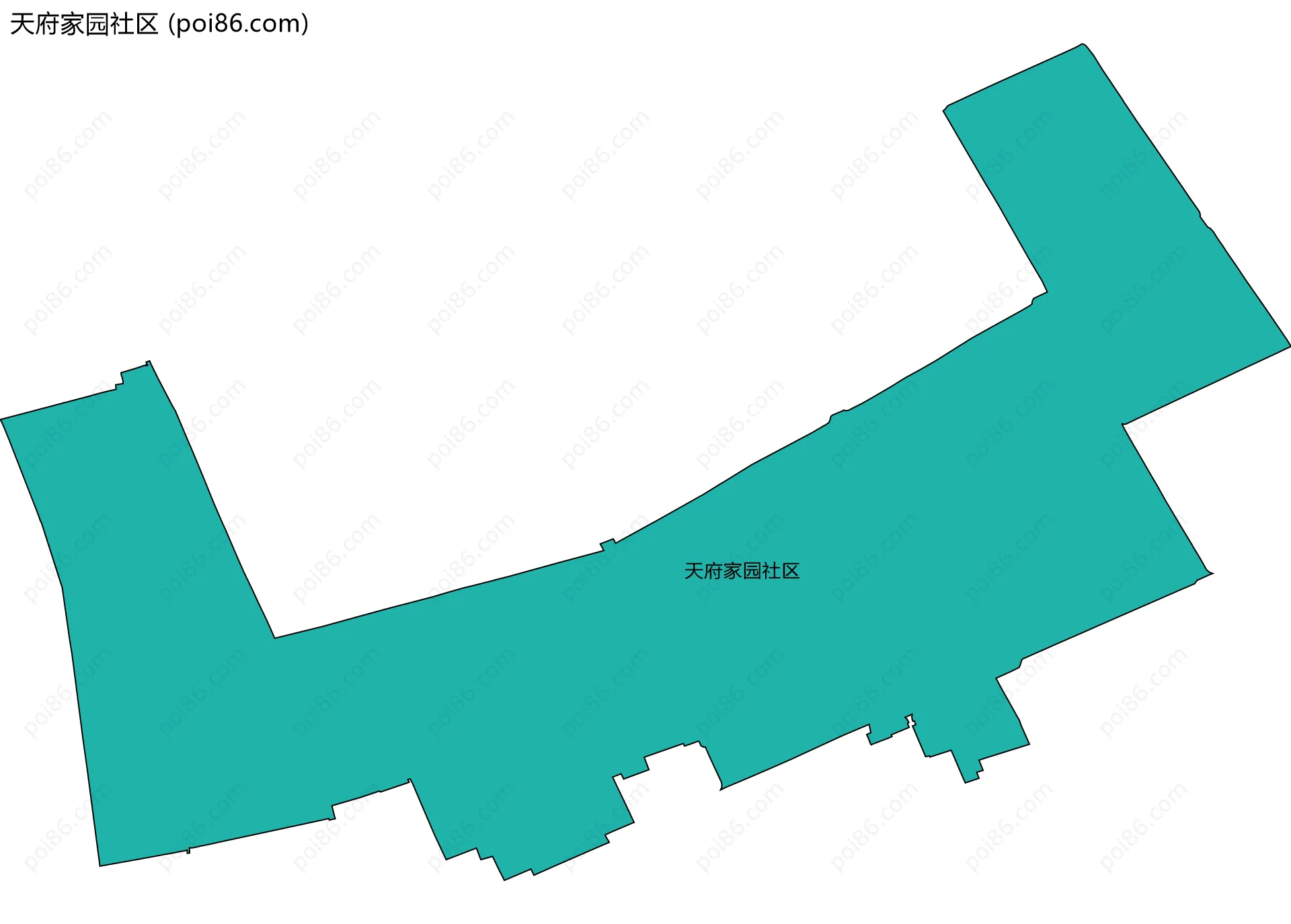 天府家园社区边界地图