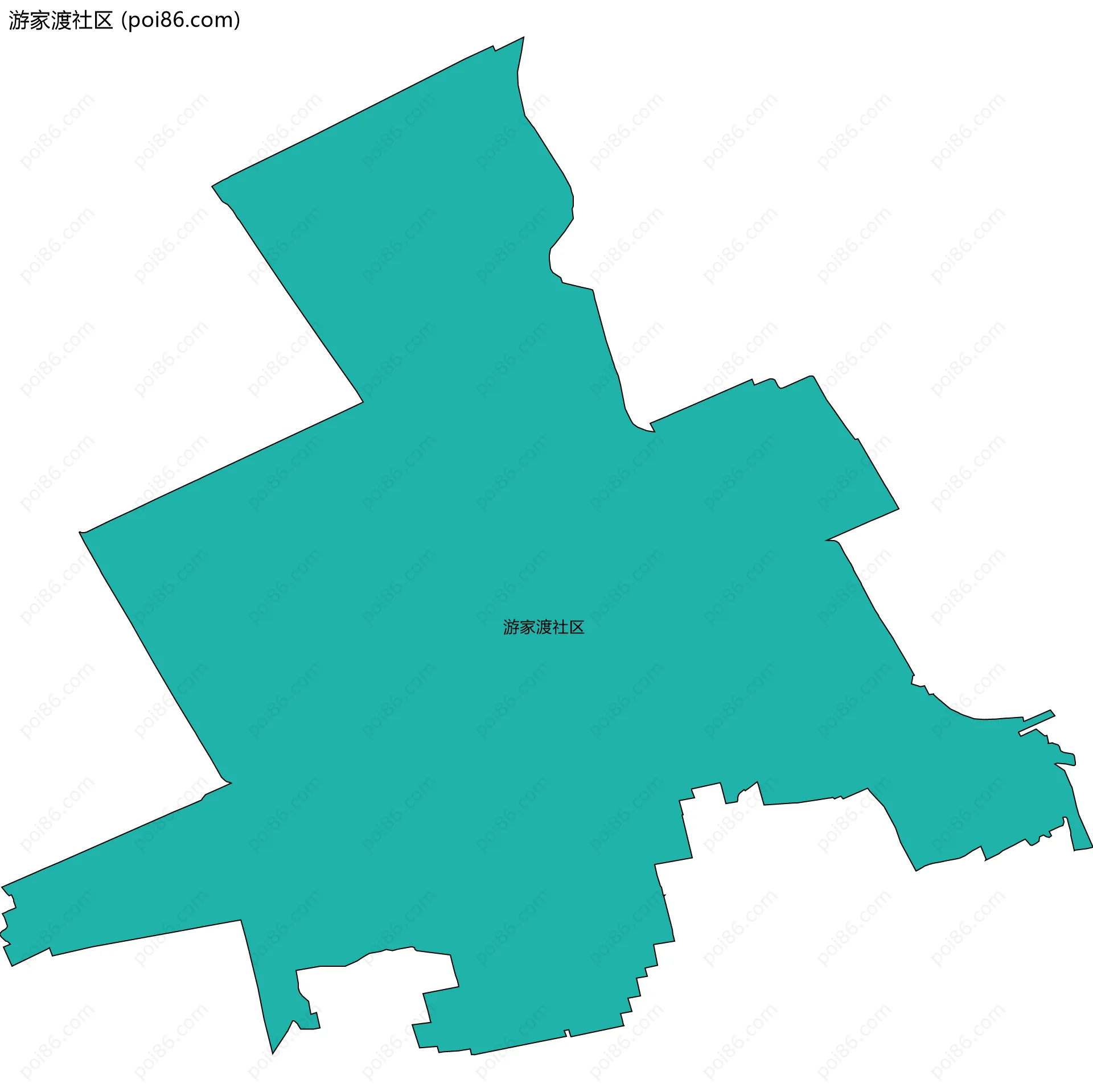 游家渡社区边界地图