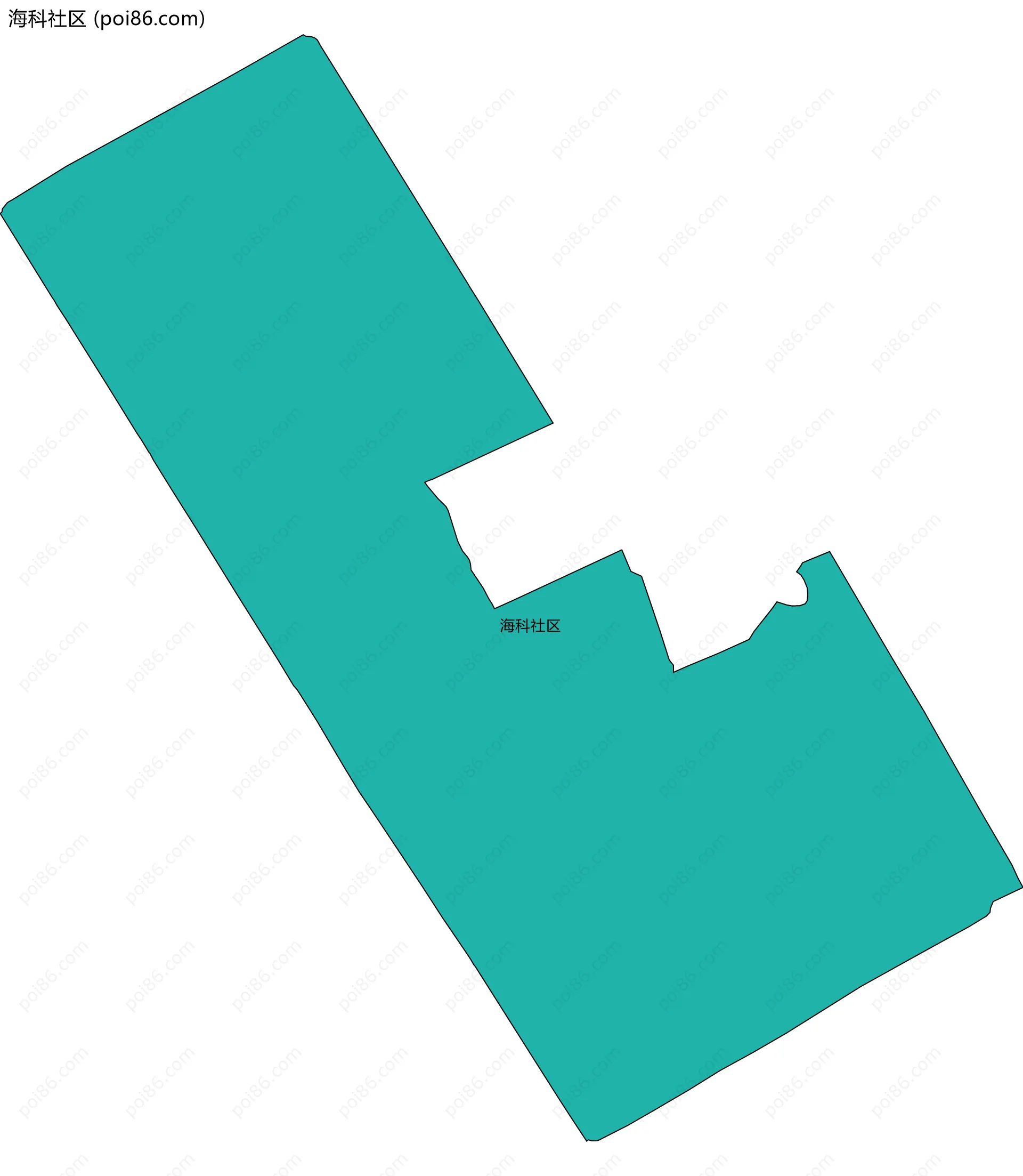 海科社区边界地图