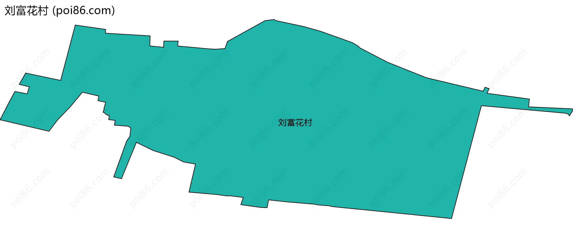 刘富花村边界地图