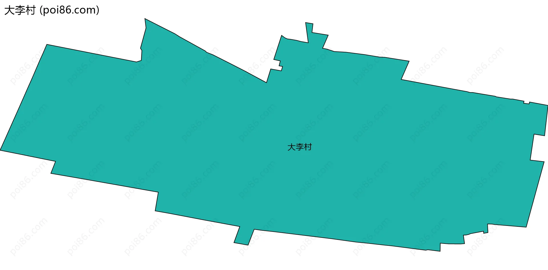 大李村边界地图