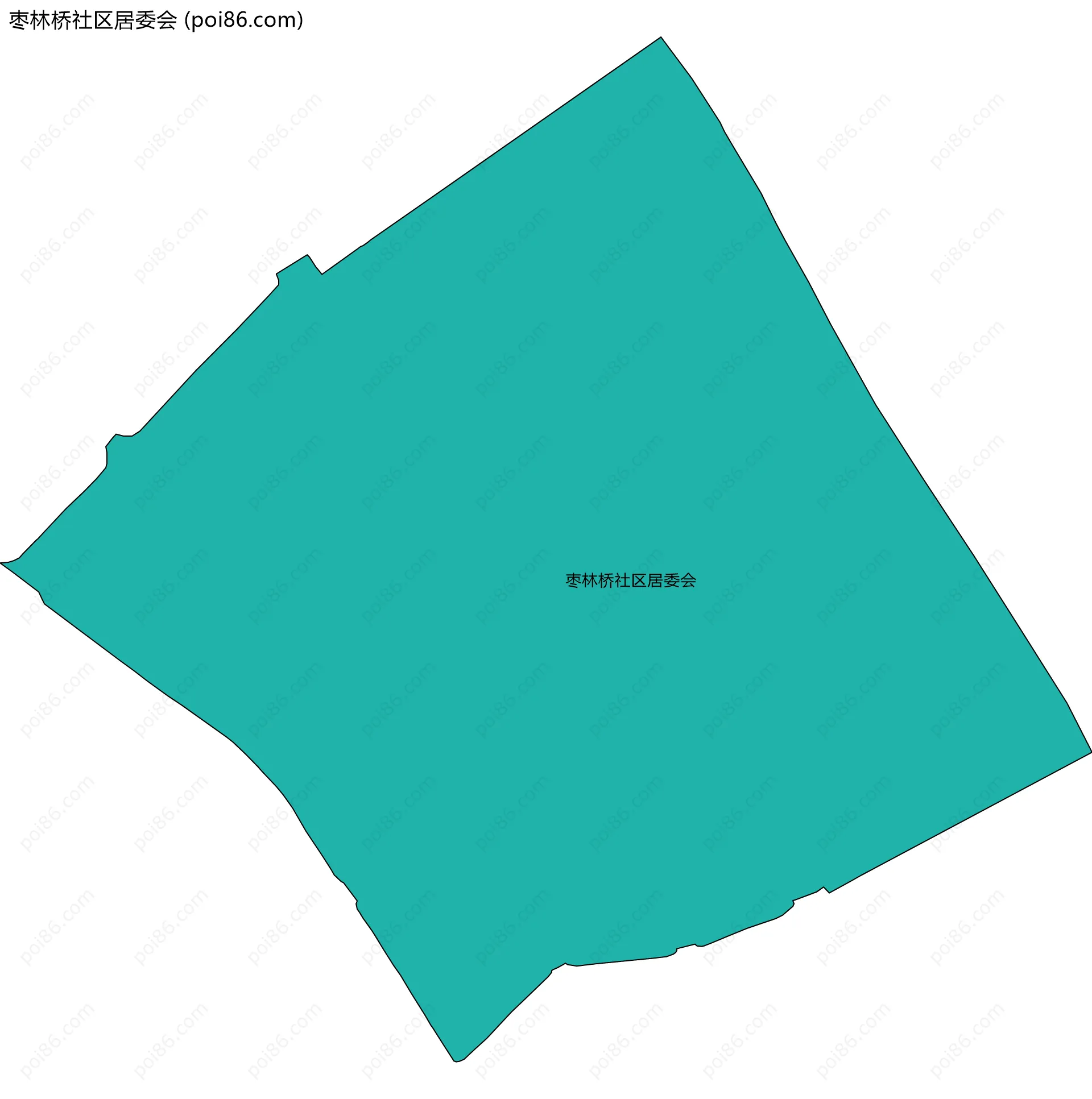 枣林桥社区居委会边界地图